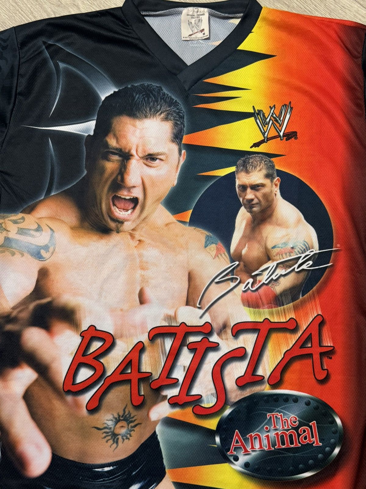 WWE 🔷Vintage WWE Batista Jersey 2000s🔷 Size US M / EU 48-50 / 2 - 2 Thumbnail