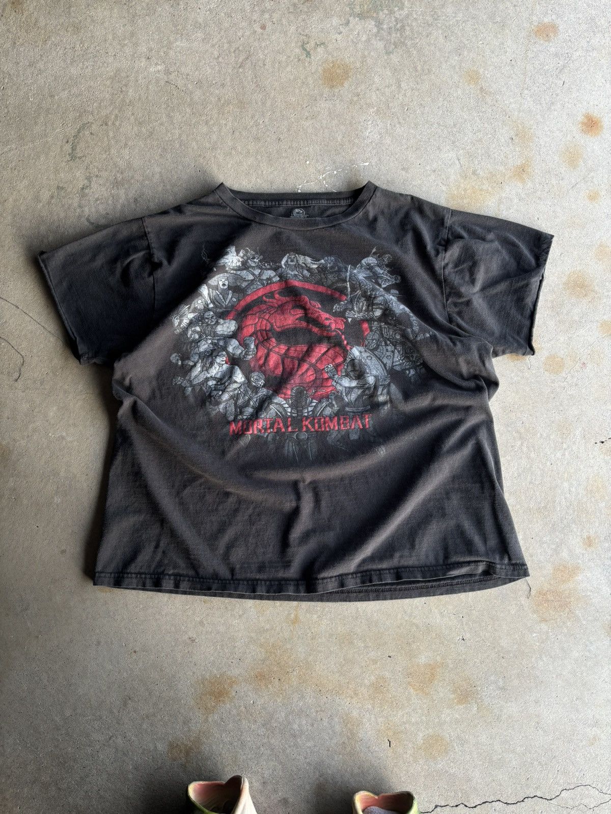 Other Crazy Faded Mortal Kombat Boxy Grunge Distressed Tee Size US M / EU 48-50 / 2 - 1 Thumbnail