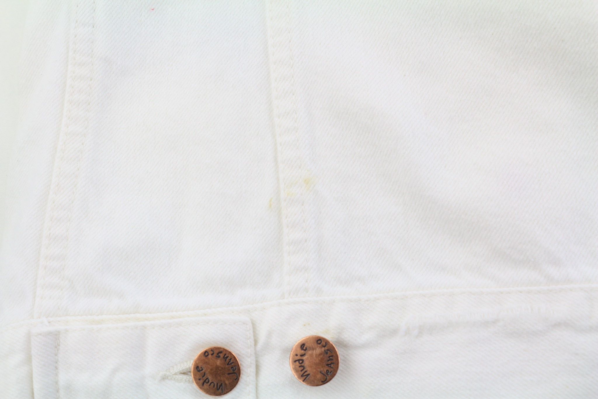 Nudie Jeans BILLY XS Pitch White Worn Polo Unlined Light Jacket 82426 Size US XS / EU 42 / 0 - 10 Thumbnail