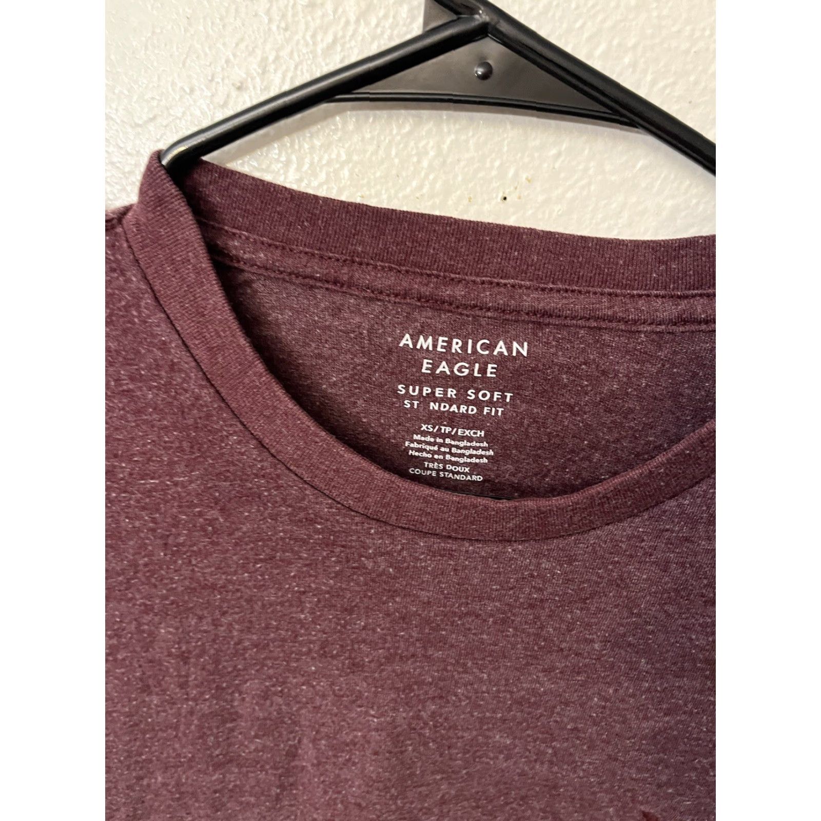 American Eagle Outfitters VINTAGE American Eagle Men’s T-Shirt XS Burgundy Crew Neck Short Sleeve Logo All Seasons Size US XS / EU 42 / 0 - 2 Thumbnail
