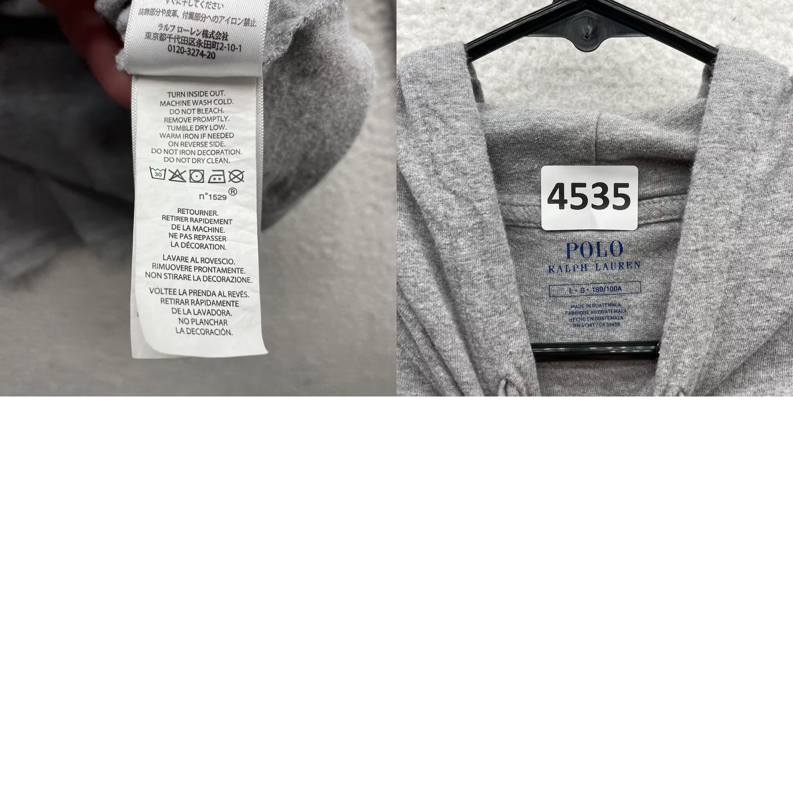 Polo Ralph Lauren Polo Ralph Lauren Shirt Mens L Gray Sweatshirt Big Logo Thin Lightweight Preppy Size US L / EU 52-54 / 3 - 8 Thumbnail