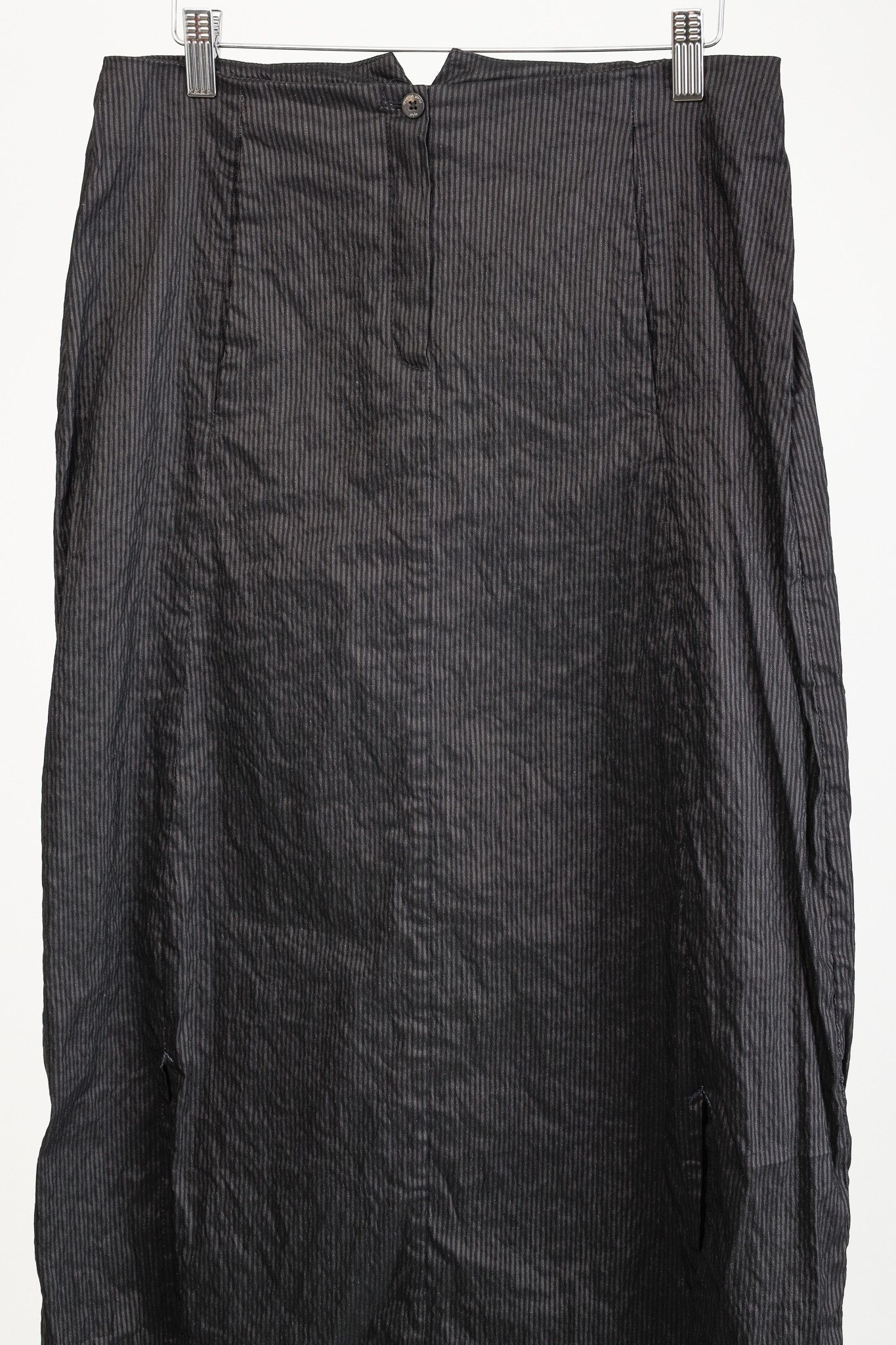Annette Gortz Annette Gortz Split Black Pinstripe Bubble-Hem Skirt-Pants Size 31" - 3 Thumbnail