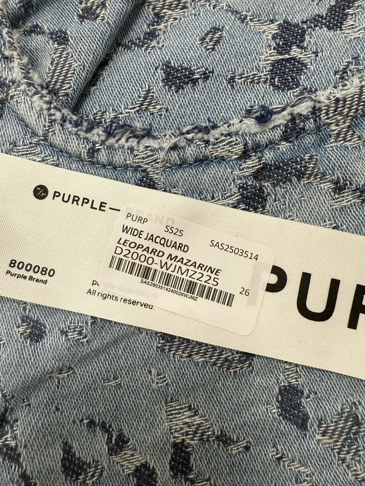 Other Purple Brand Jacquard Leopard Jeans Size 26" / US 2 / IT 38 - 3 Thumbnail