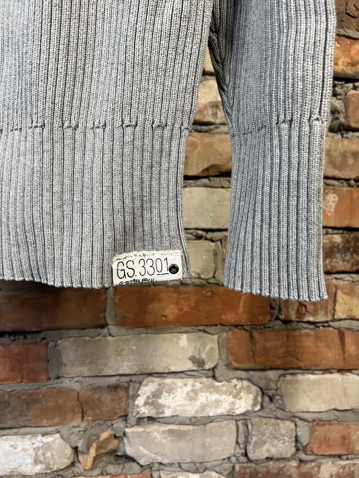 G-Star × Vintage Vintage G-Star Raw Sweater Knit Big Logo 90s Streetstyle Size US L / EU 52-54 / 3 - 5 Thumbnail