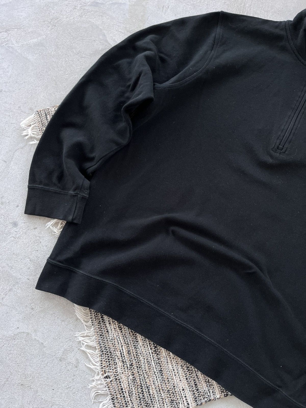 Lacoste Vintage Lacoste Black Zip Sweatshirt Avantgarde Minimalistic Size US XL / EU 56 / 4 - 6 Thumbnail