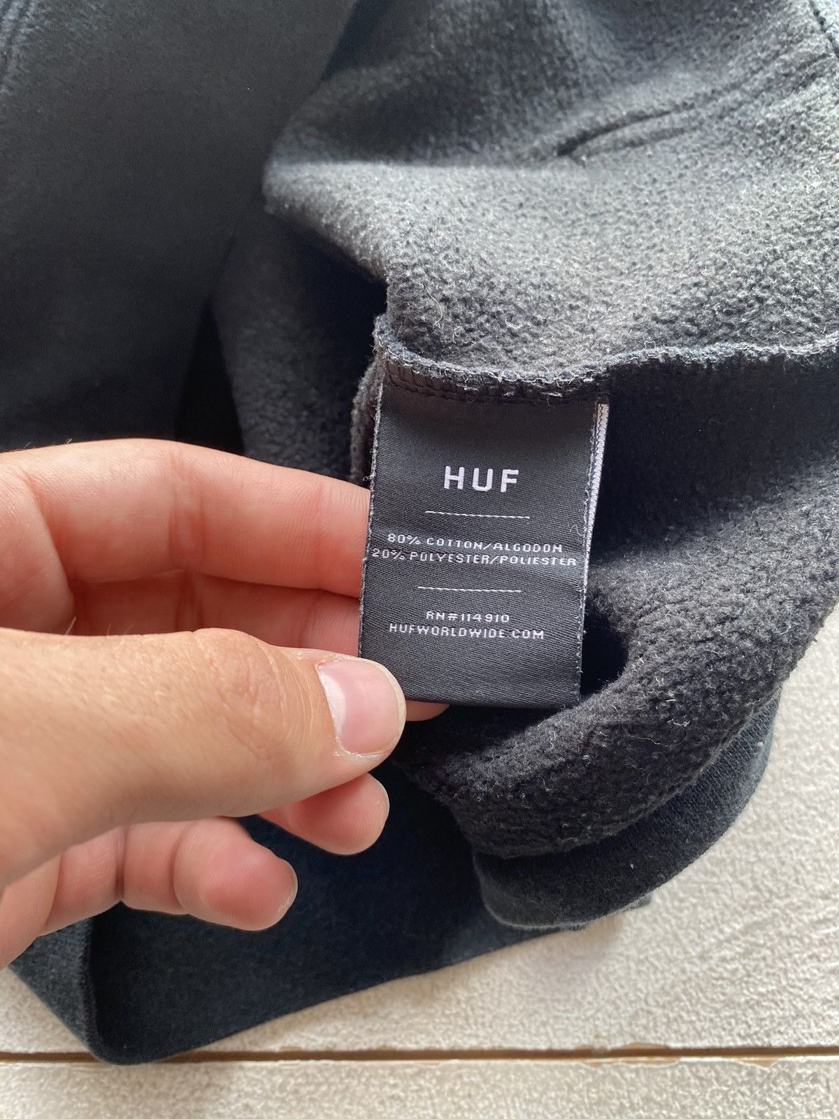 Huf × Vintage 🔥Hug Vntg Box Logo Faded Mens Skategang Hoodie Small Size US S / EU 44-46 / 1 - 8 Thumbnail