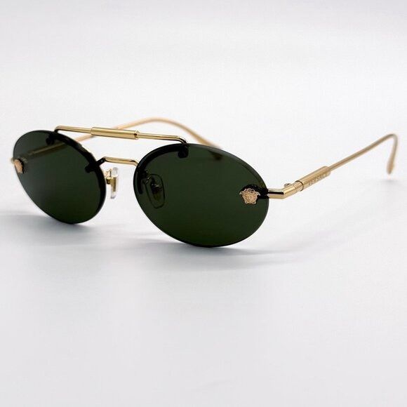 Versace NEW VERSACE SUNGLASSES VE2295 1002/71 GREEN WOMEN EYEWEAR VE Size ONE SIZE - 2 Thumbnail