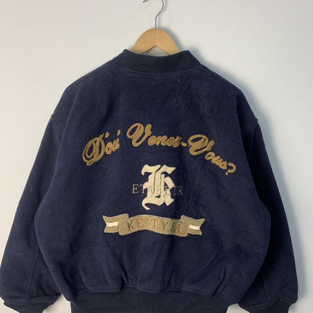 Japanese Brand × Vintage Ketty Bouquet Big Logo Floral like Kenzo Ketty.sa Navy Size US M / EU 48-50 / 2 - 4 Thumbnail