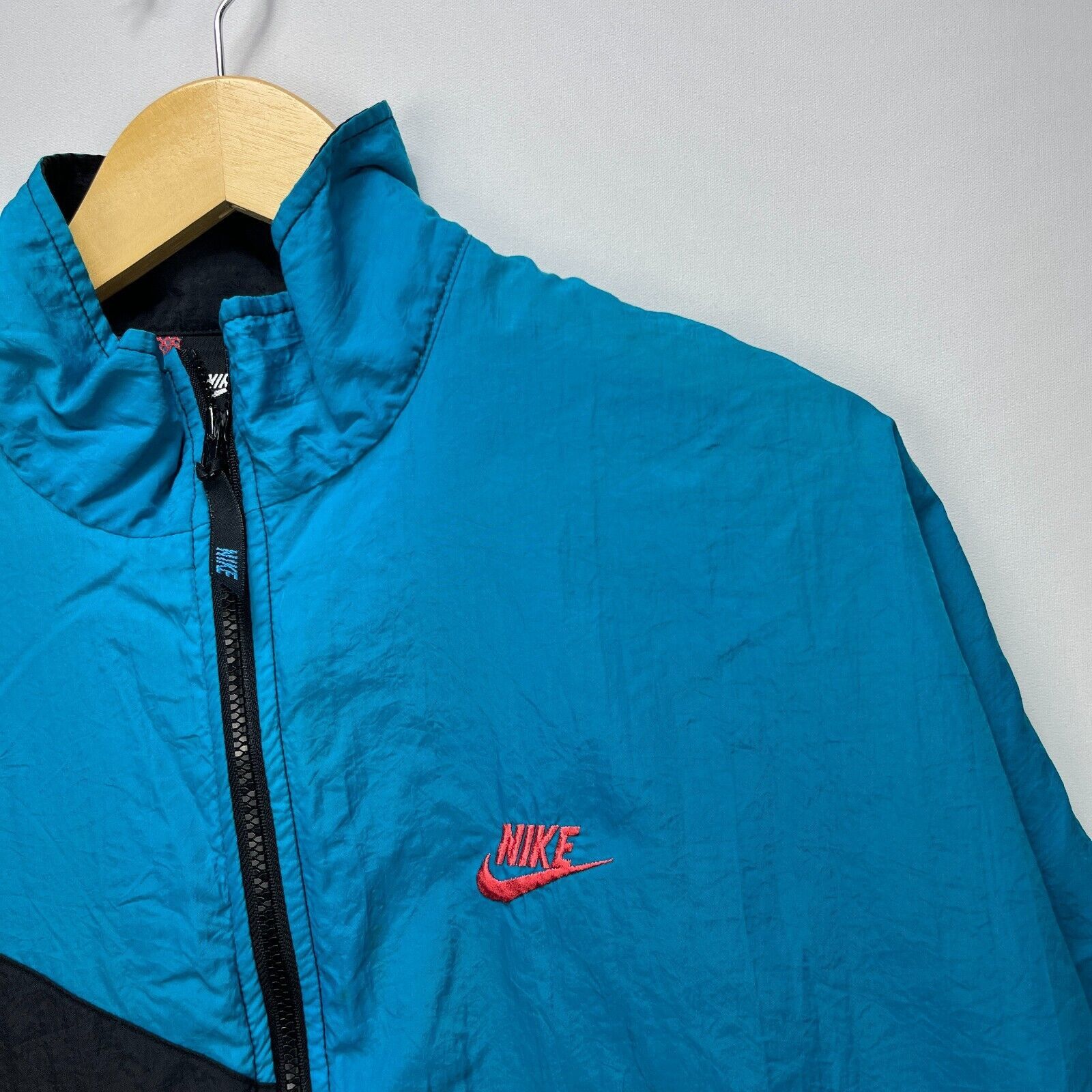 Nike × Vintage Vintage 90s Nike Windbreaker Jacket Medium Size US M / EU 48-50 / 2 - 3 Thumbnail
