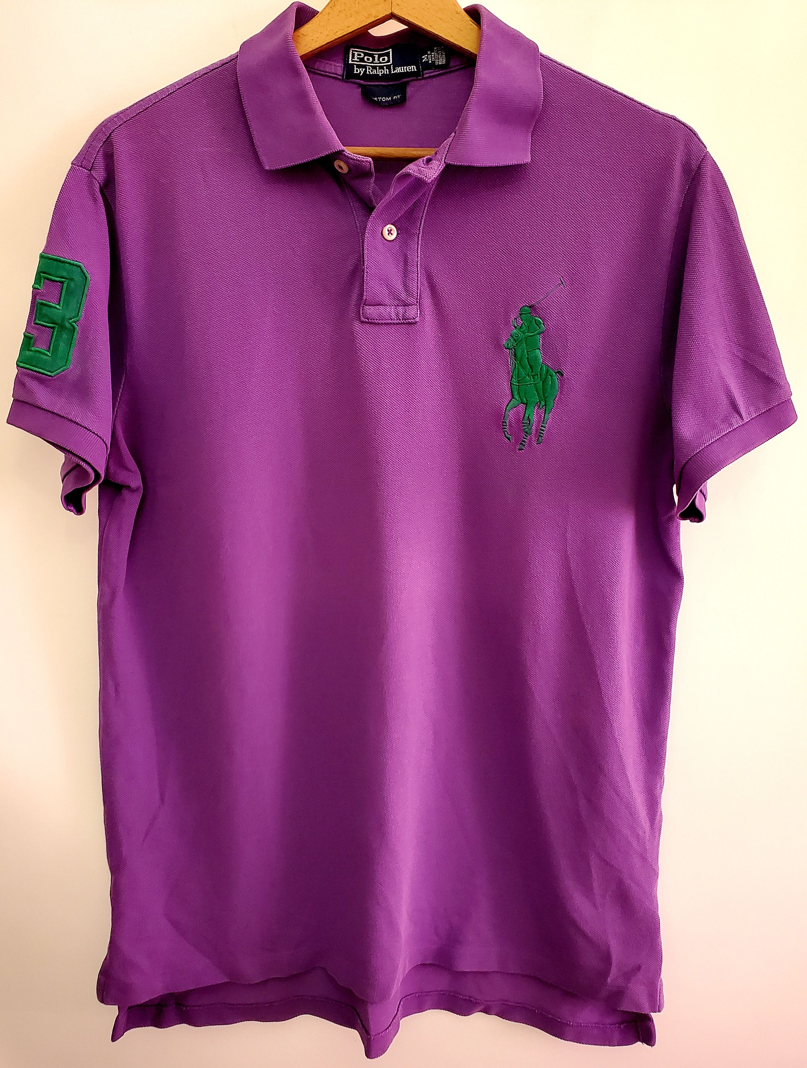 Polo Ralph Lauren × Vintage Vintage Polo Ralph Lauren polo T-shirt Chief Keef style M Size US M / EU 48-50 / 2 - 1 Thumbnail