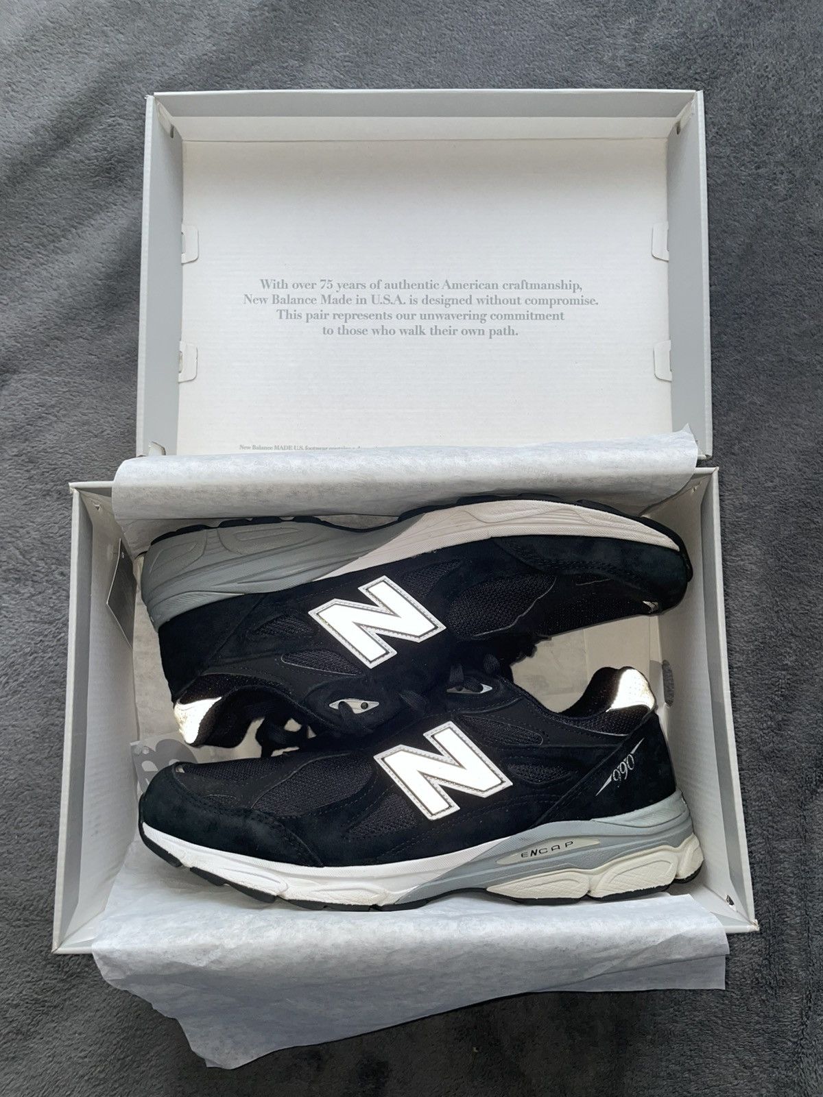 New Balance New Balance 990v3 MiUSA 11.5 45.5 Size US 11.5 / EU 44-45 - 9 Thumbnail