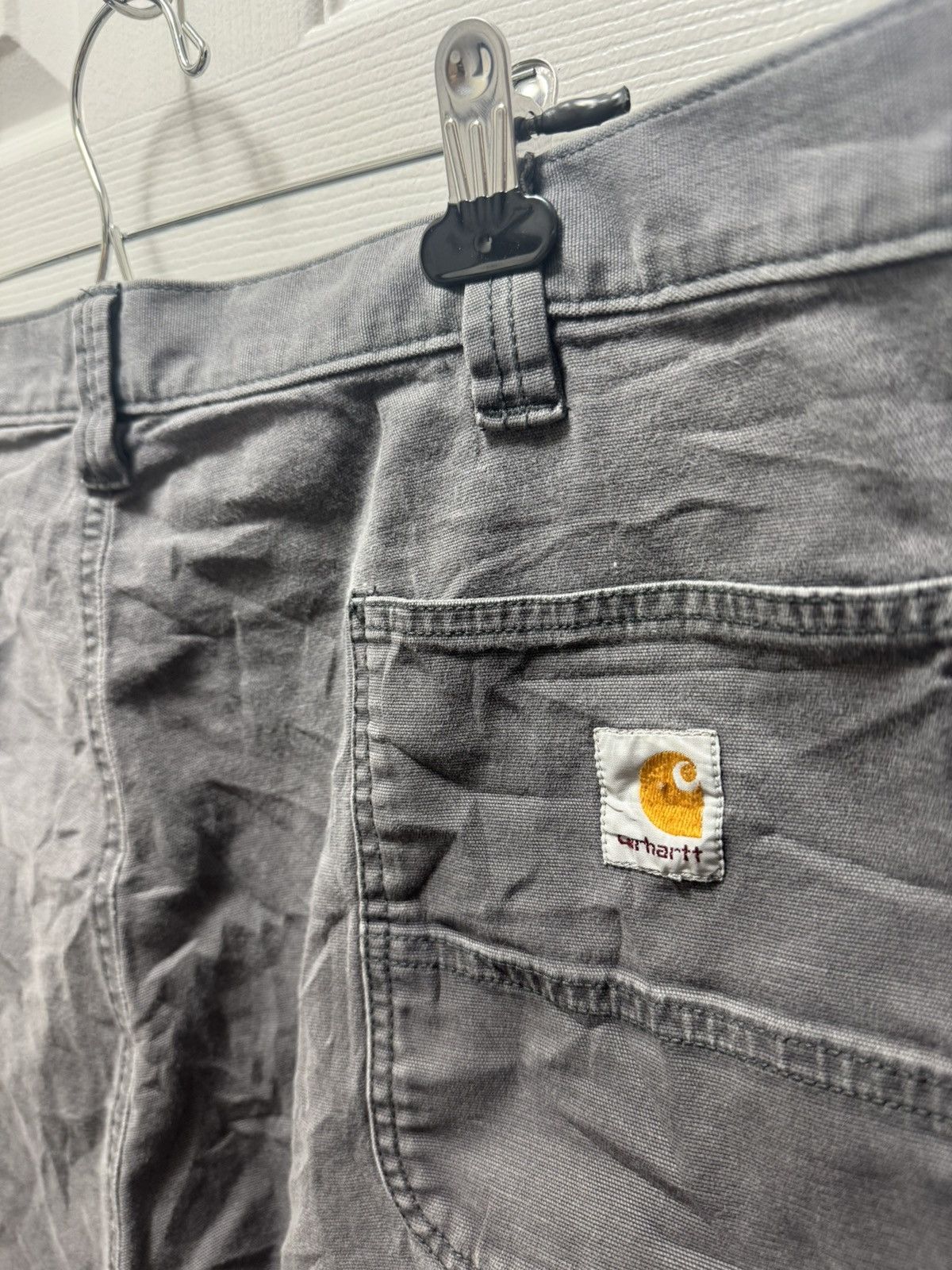 Carhartt Carhartt Cargo Shorts Grey Vintage Workwear Distressed Size US 42 / EU 58 - 6 Thumbnail
