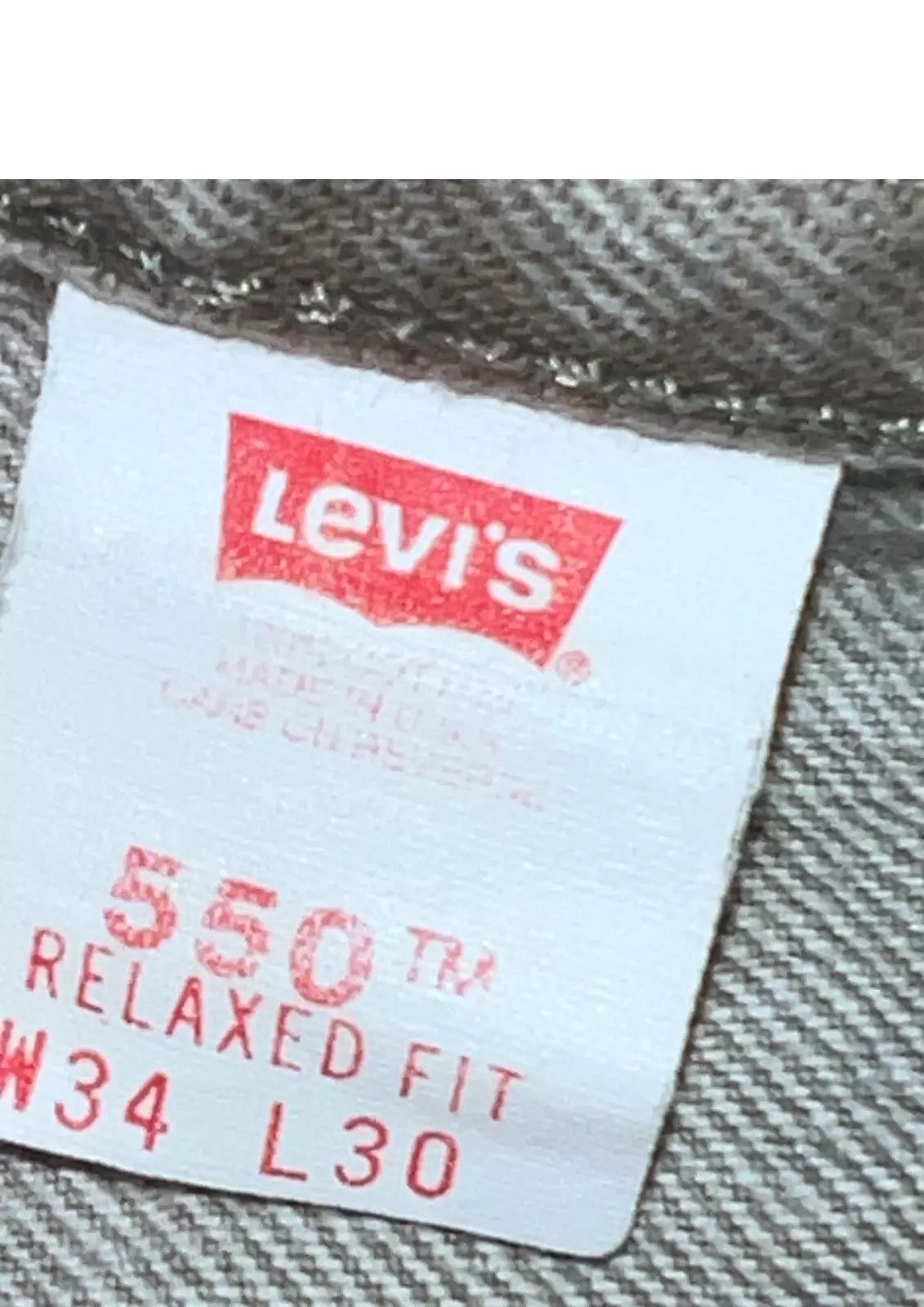 Levi's × Vintage Vintage made in USA levis 550 34 x 30 Brownish Green tone Size US 34 / EU 50 - 3 Thumbnail