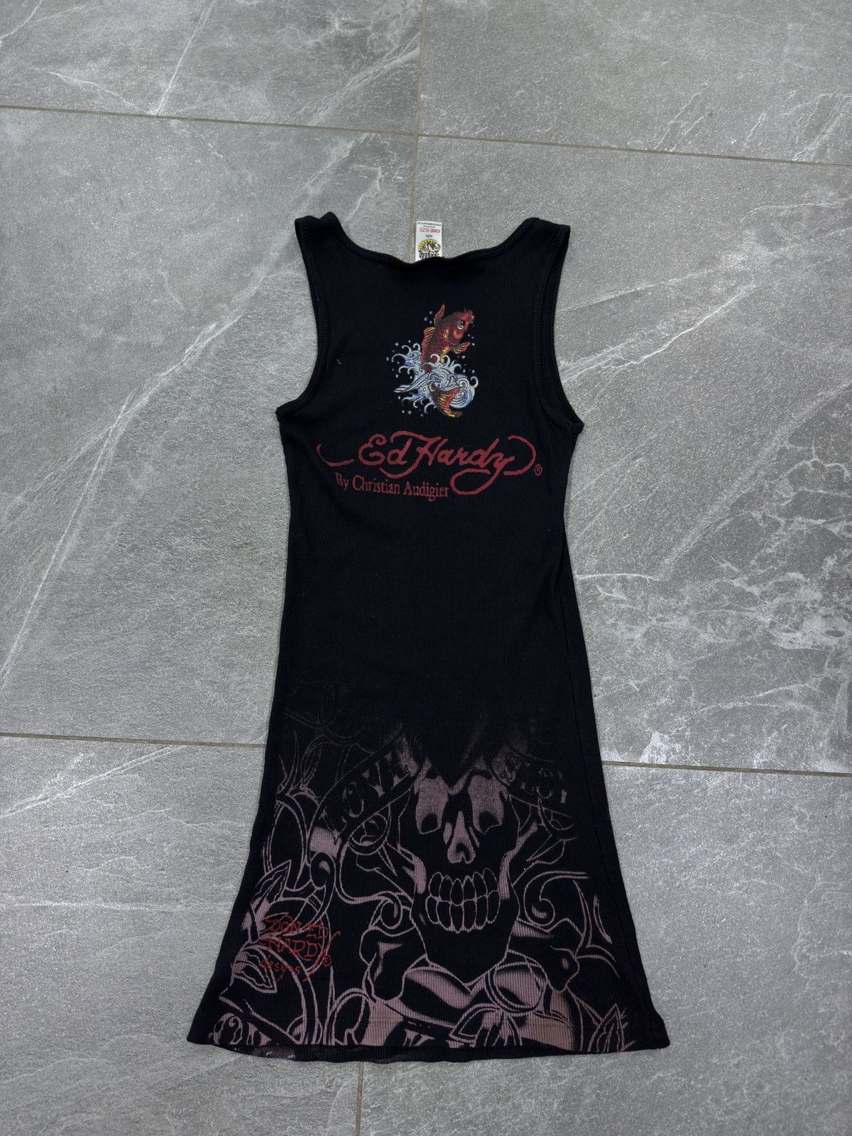 Ed Hardy Ed Hardy mini dress skull print front and back Size ONE SIZE - 8 Thumbnail