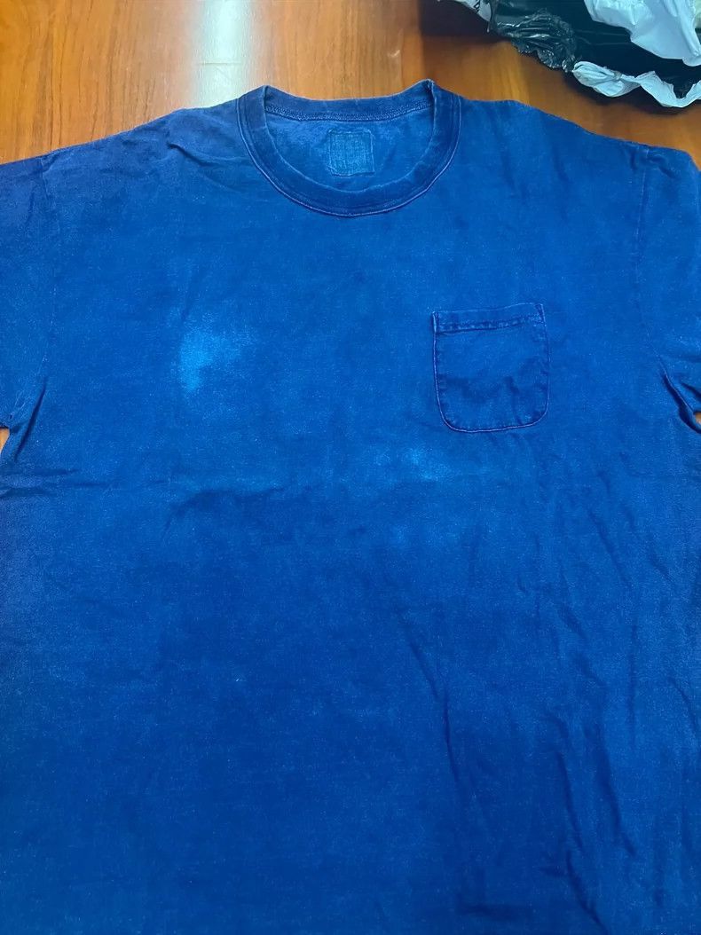 Visvim Jumbo Tee Short Sleeve in Blue-2506