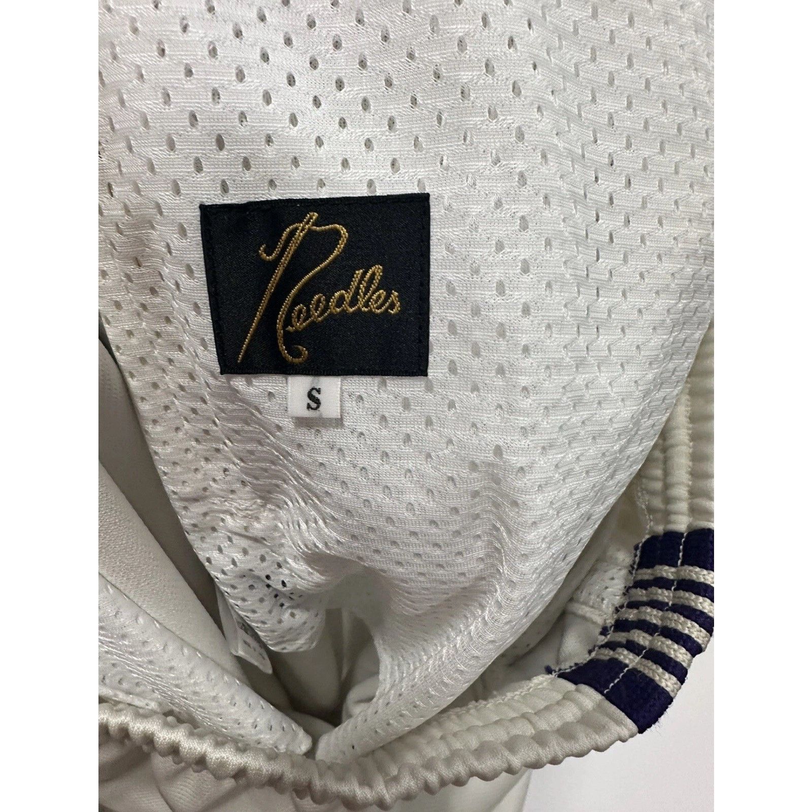 Needles Needles Zipped Track Pant - Poly Smooth A-Ice White Small Size US 32 / EU 48 - 5 Thumbnail