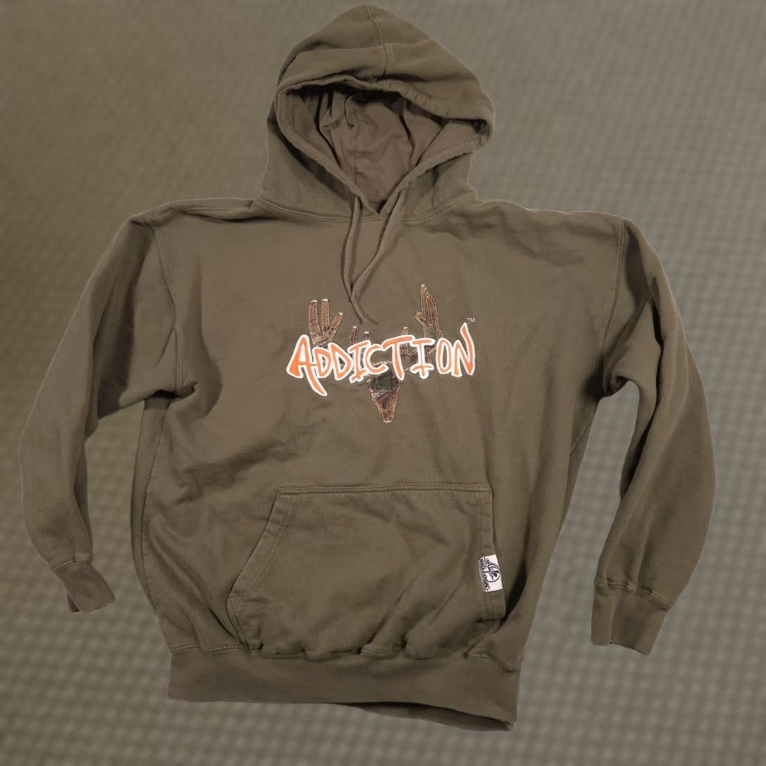 Vintage Yukon Gear Hoodie Mens XL Green Pullover Sweatshirt Addiction Deer Graphic Size US XL / EU 56 / 4 - 1 Thumbnail