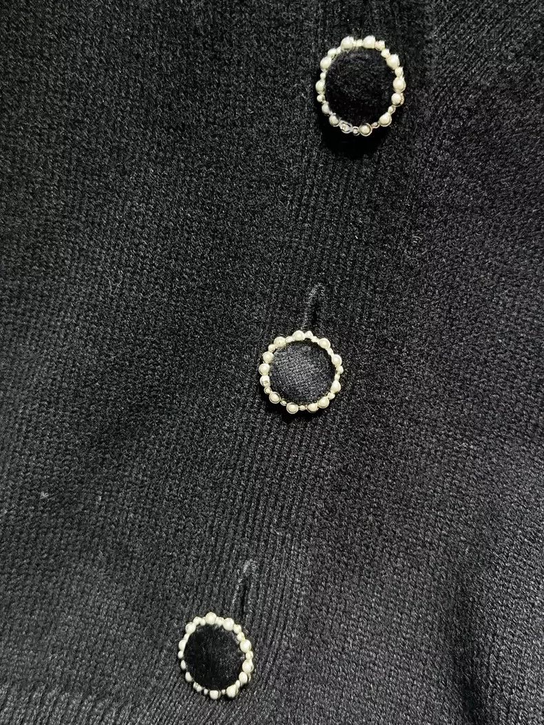Chanel Chanel 21A Castle Series Black Wing Princess Sleeve Knitte Size XS / US 0-2 / IT 36-38 - 4 Thumbnail