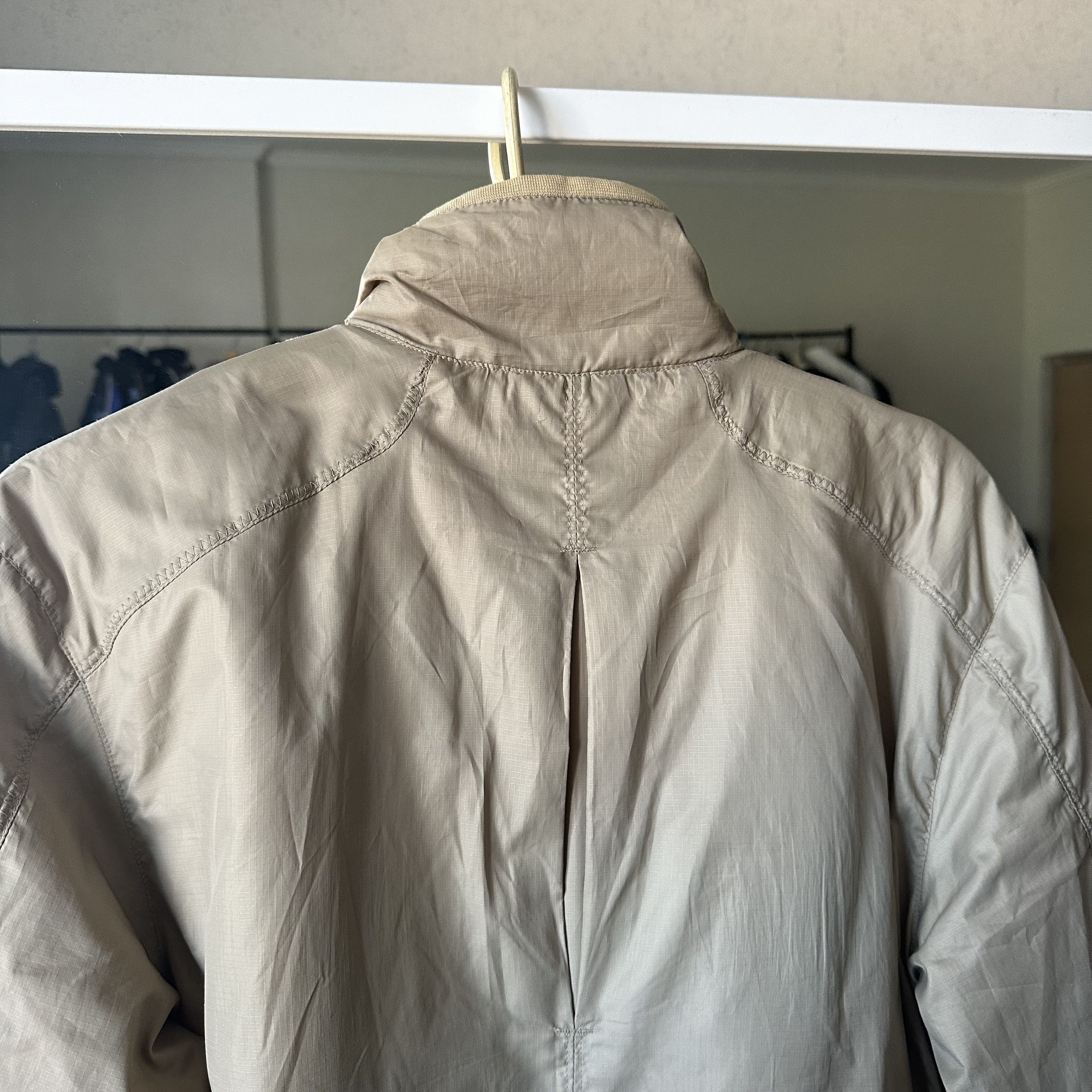Nike Nike y2k VIntage Nylon Drill Track Beige Jacket Size US M / EU 48-50 / 2 - 7 Thumbnail