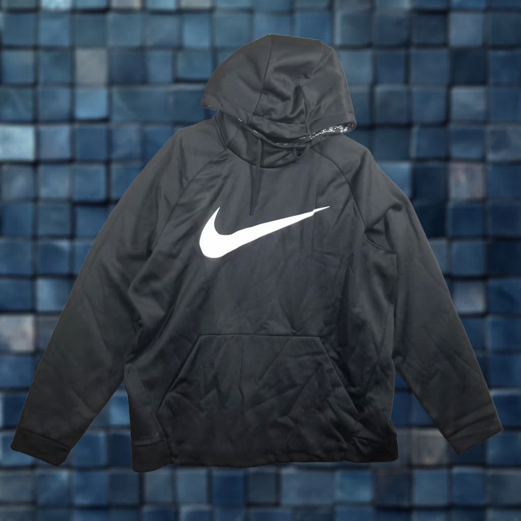Nike Nike Dri-Fit Hoodie Men XXL Black Big Swoosh Hooded Topo 904923-010 Size US XXL / EU 58 / 5 - 1 Thumbnail