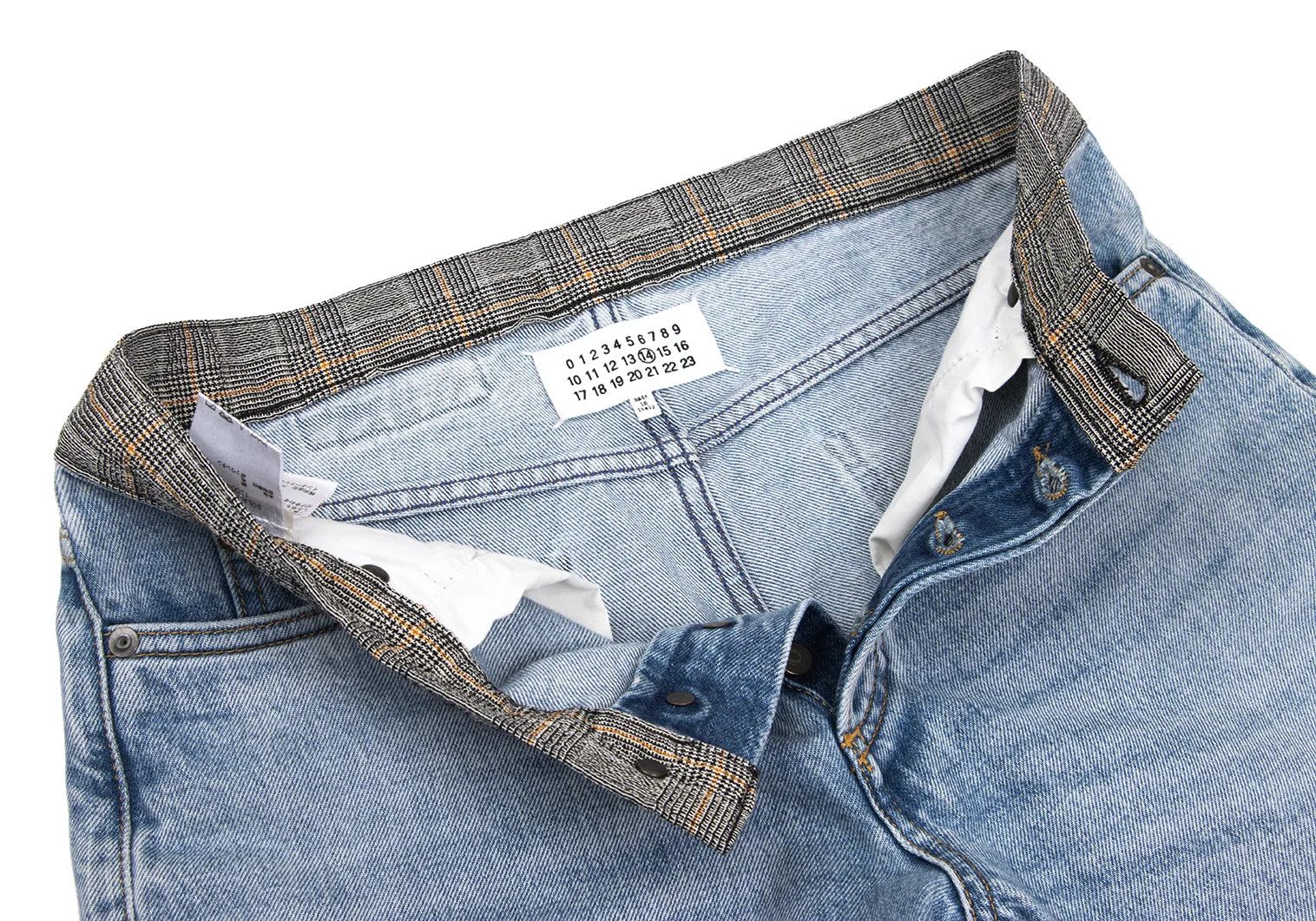 Maison Margiela Slim Reconstructed Denim Pants in Indigo Light Size US 30 / EU 46 - 5 Thumbnail