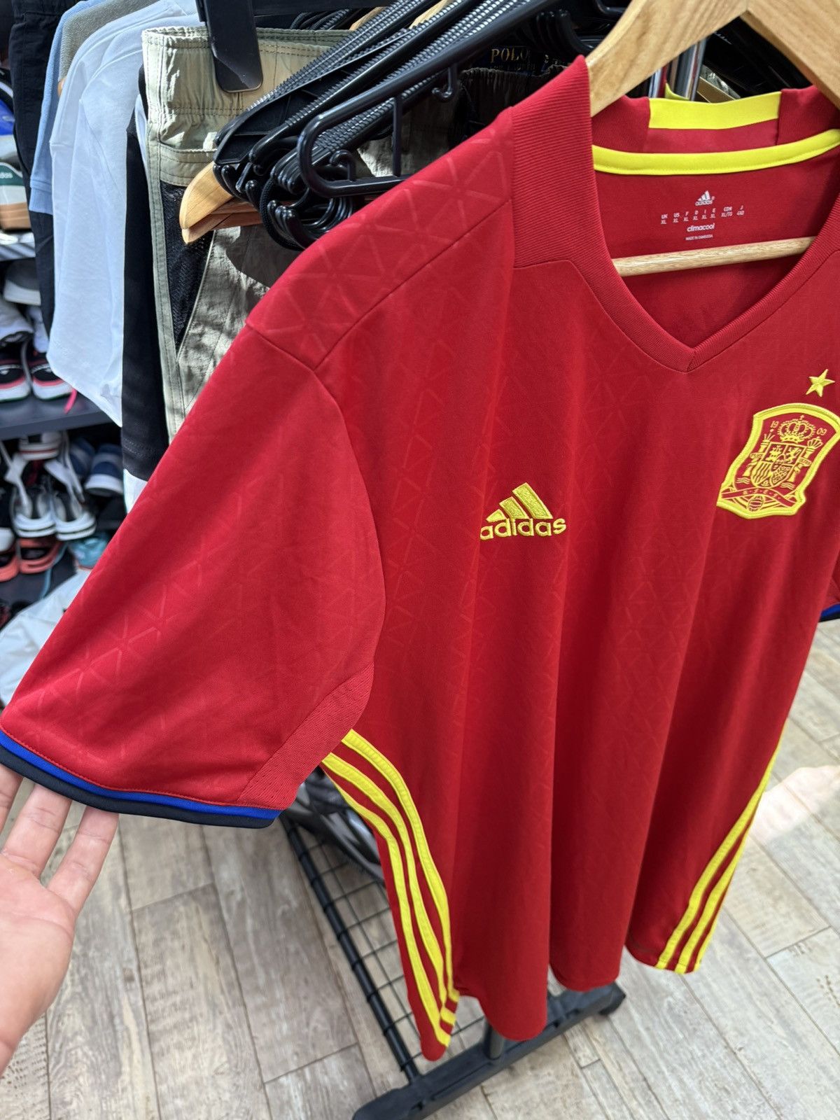 Adidas 🇪🇸VINTAGE Adidas Spain soccer jersey 2016 Size US XL / EU 56 / 4 - 2 Thumbnail
