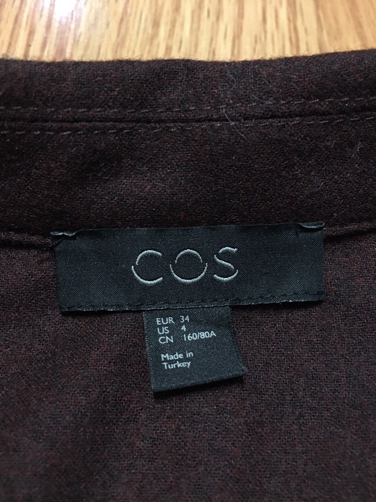 Cos COS Burgundy Wool Dress Women’s Designer Size US 4 Size S / US 4 / IT 40 - 8 Thumbnail