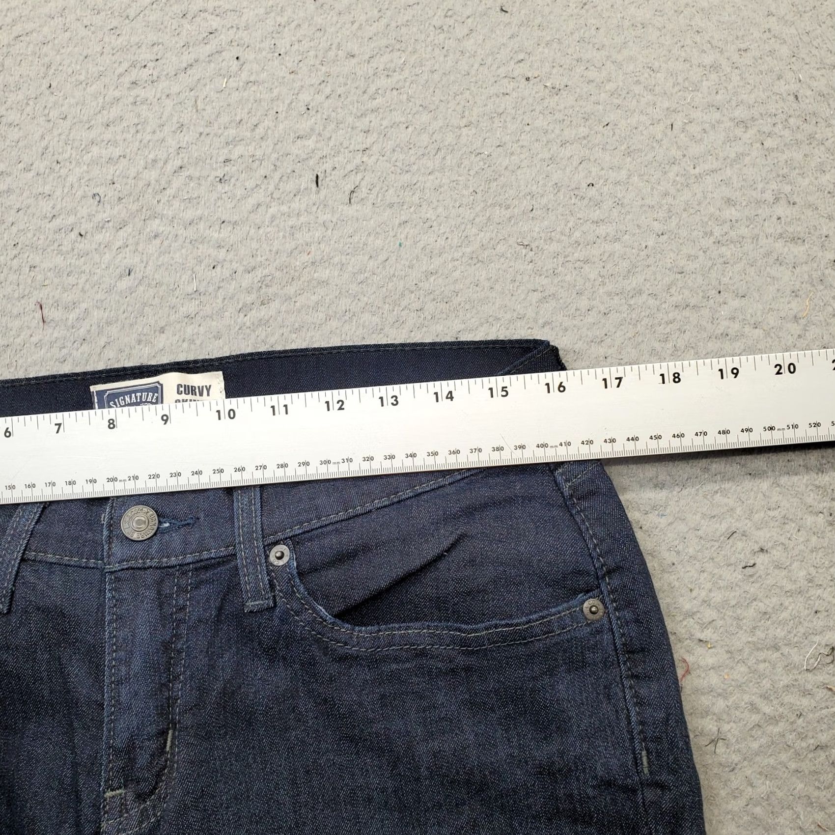 Levi's Levi's Signature Curvy Jeans Womens 12 Blue Denim Skinny Size 34" / US 12 / IT 48 - 6 Thumbnail