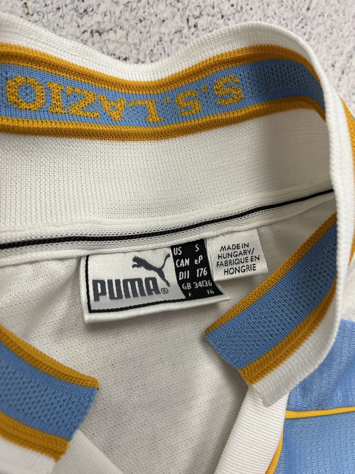 Puma Vintage Puma SS Lazio 1999/2000 Away Shirt Jersey Size US S / EU 44-46 / 1 - 11 Thumbnail