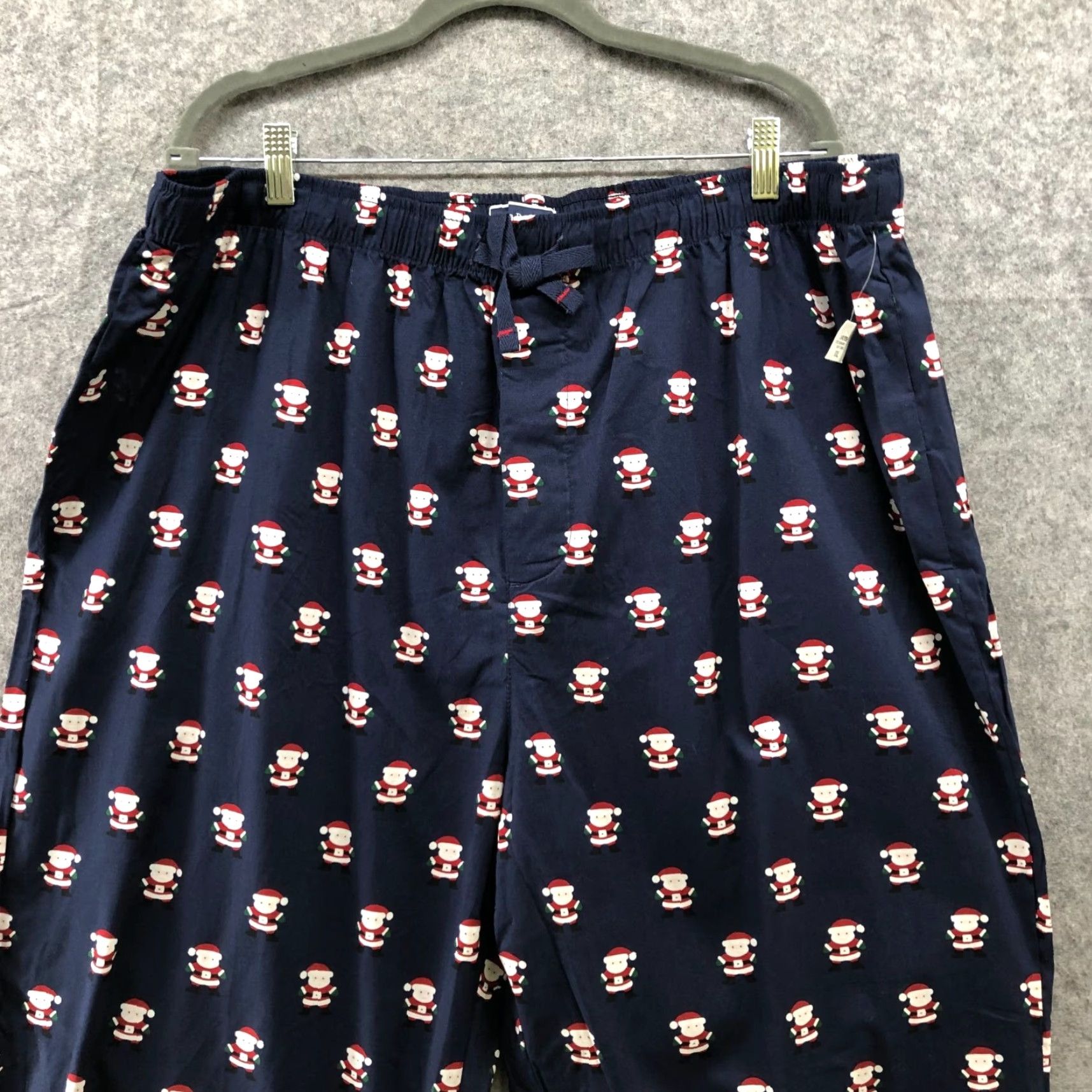 Club Room VINTAGE Club Room Men’s Christmas Pajama Pants XXL Navy Cotton Holiday Sleepwear Size US 39 - 3 Thumbnail