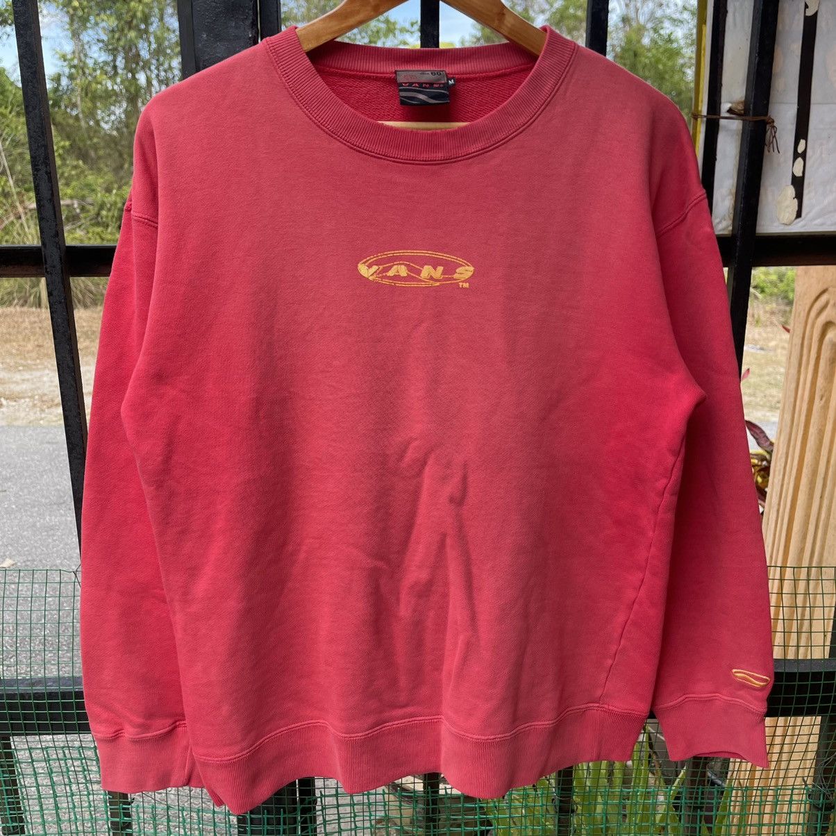 Vans 🔥Vintage 90s Vans Skateboard Big Logo Distress Sweatshirts Size US S / EU 44-46 / 1 - 6 Thumbnail