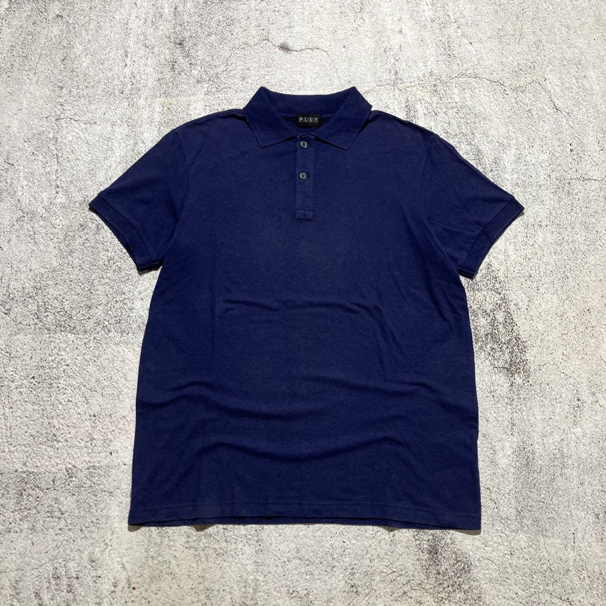 Japanese Brand Vintage PLST by Issey Miyake Colar Camo Polo Tshirt Designer Size US L / EU 52-54 / 3 - 1 Thumbnail