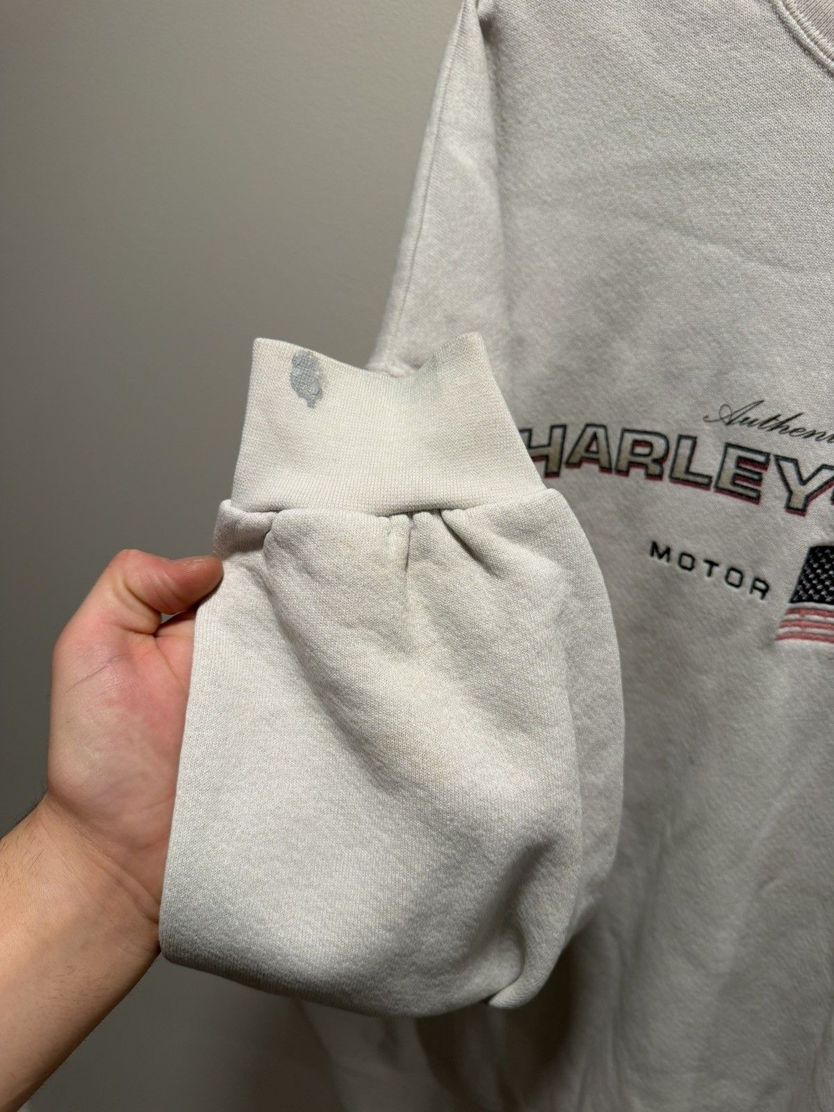 Harley Davidson Vintage Harley Davidson Sweatshirt Mens X-Large USA flag Size US XL / EU 56 / 4 - 7 Thumbnail