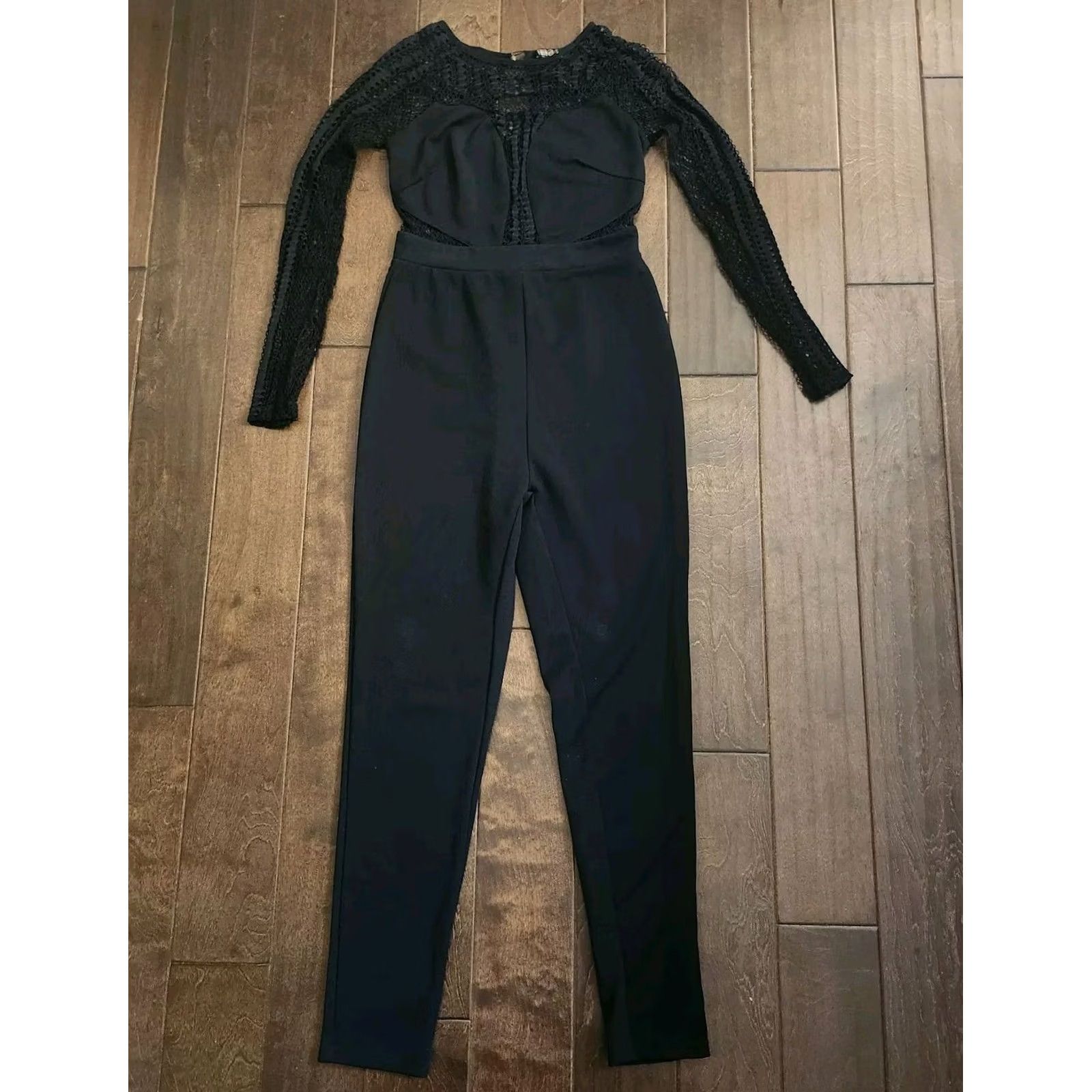 Fashion Nova Fashion Nova Jumpsuit Women's Black Long Sleeve - M - One-Piece - Clubwear - Regular Fit Size M / US 6-8 / IT 42-44 - 2 Thumbnail