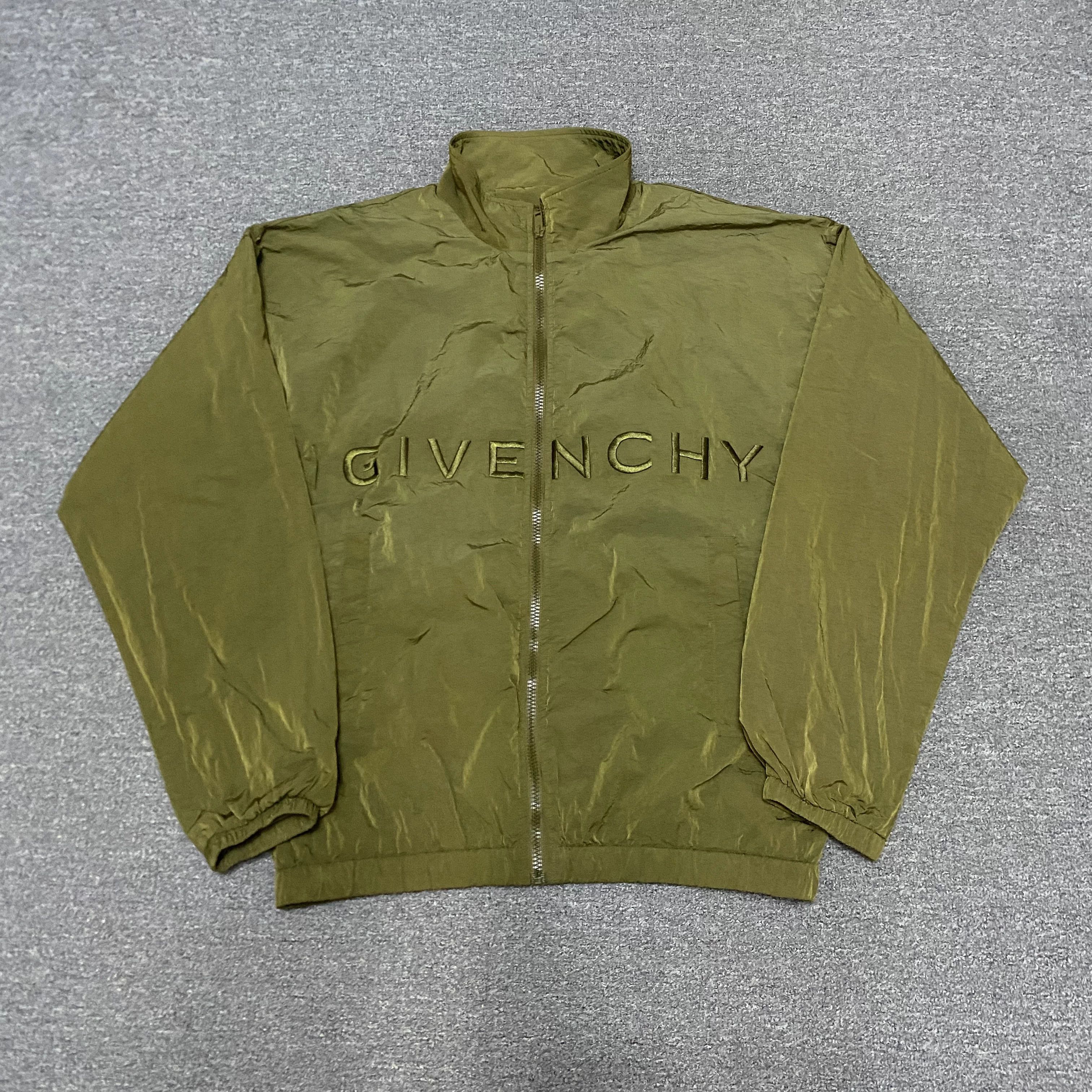 Givenchy Givenchy Embroidered Logo Metallic Nylon Jacket Size US L / EU 52-54 / 3 - 1 Thumbnail