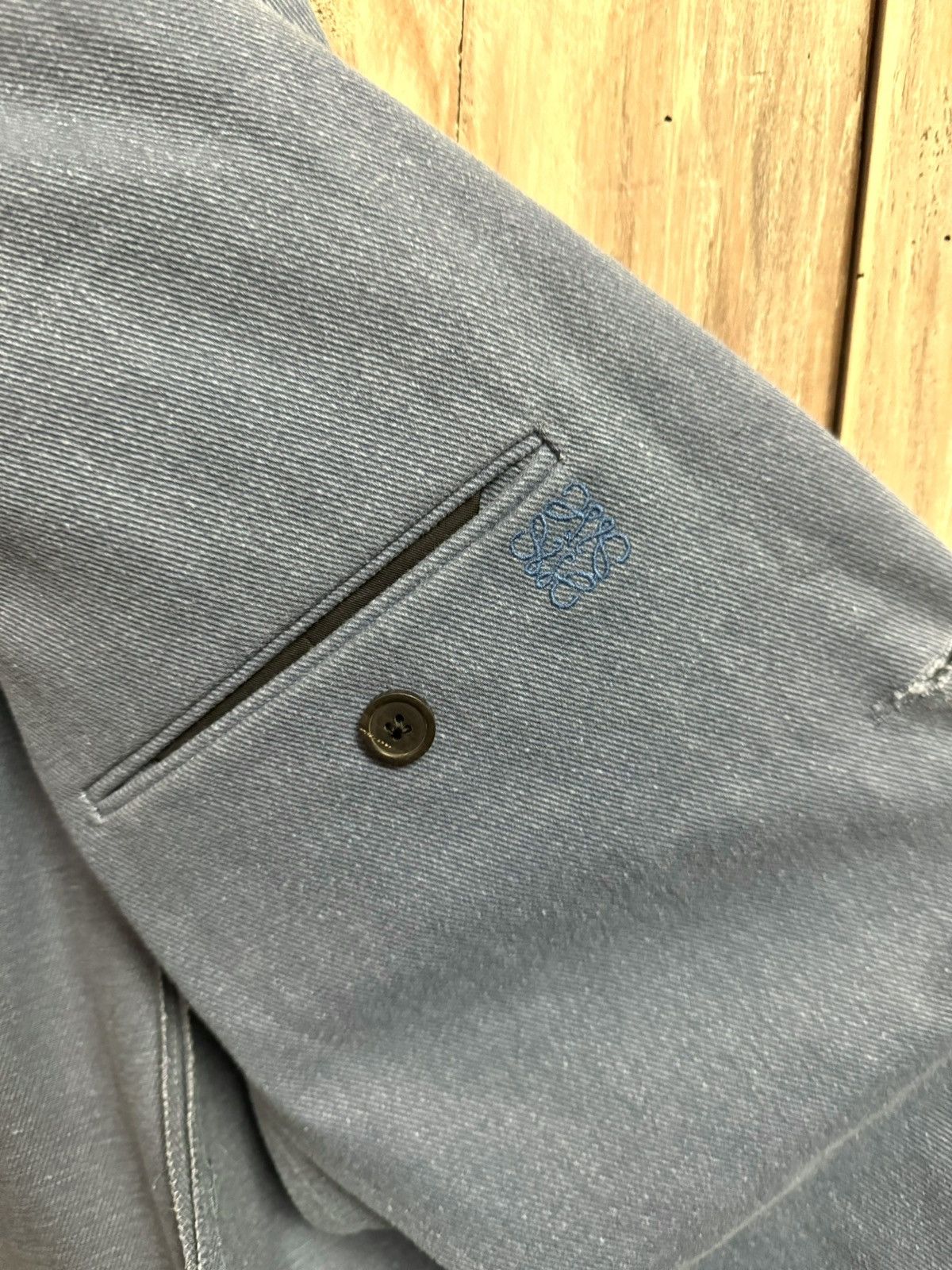 Loewe Loewe fitted blue denim blazer jacket 46 Size US S / EU 44-46 / 1 - 5 Thumbnail