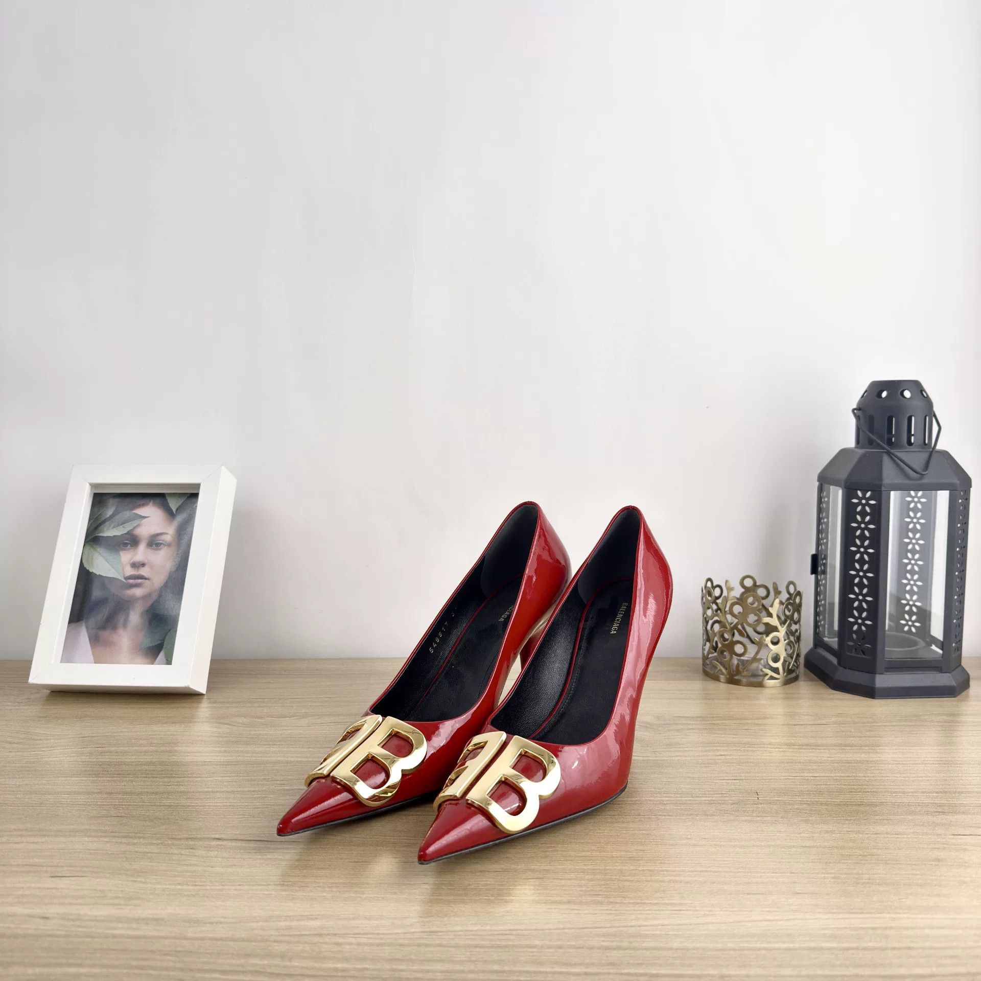Balenciaga Balenciaga Red Patent Leather Heels Size US 6 / IT 36 - 1 Thumbnail