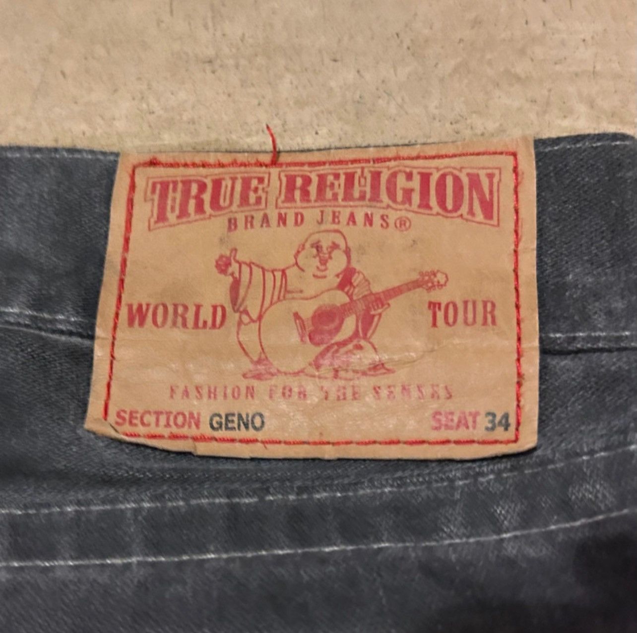 True Religion TRUE RELIGION WASHED GREY RELAXED DENIM JEANS Size US 32 / EU 48 - 4 Thumbnail
