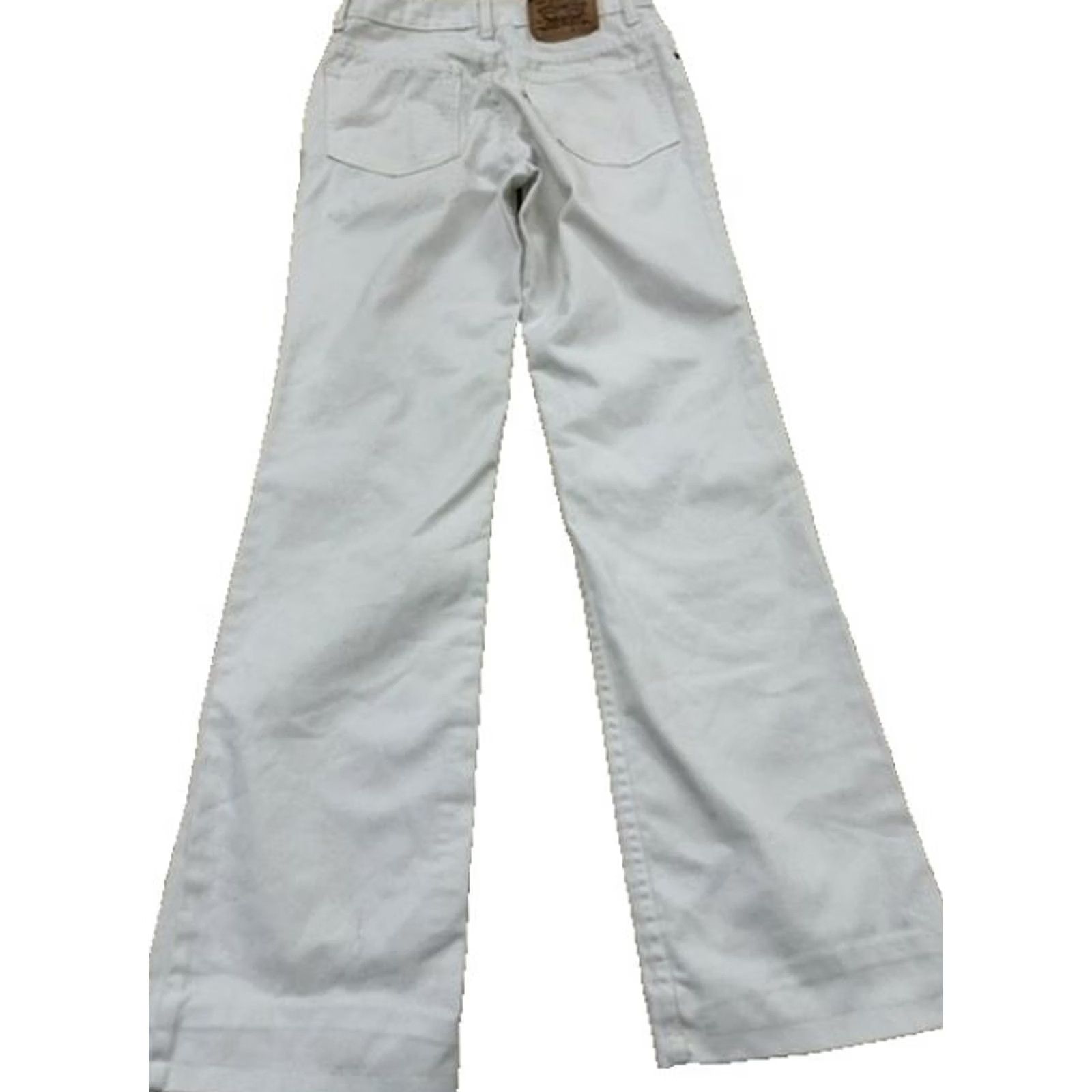 Levi's VINTAGE Levi's Women's White Flare Jeans 32x36 High Rise USA Size 24" / US 00 / IT 34 - 3 Thumbnail