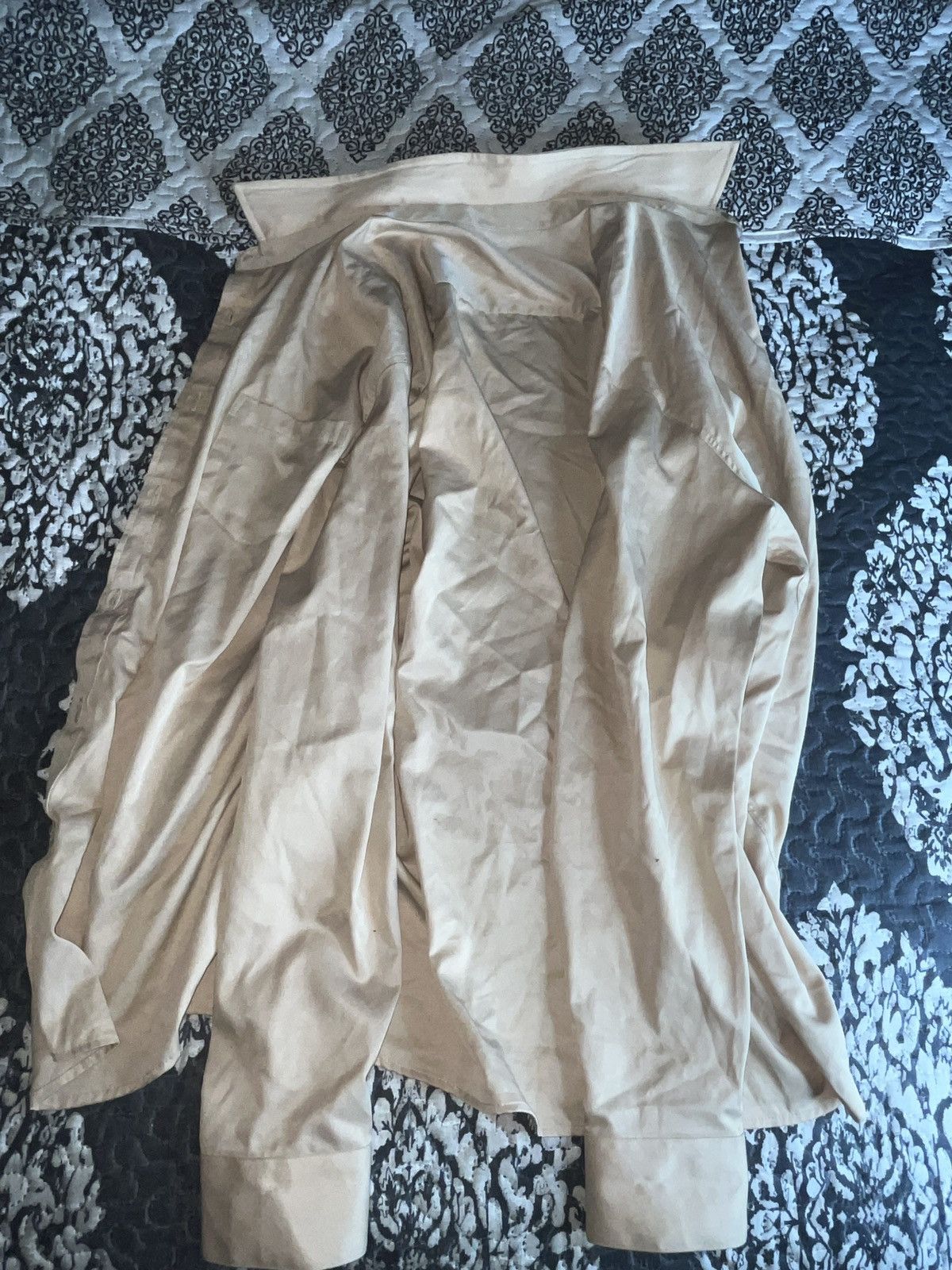 Other Beige Silky Button-Up Shirt XL Size US XL / EU 56 / 4 - 6 Thumbnail