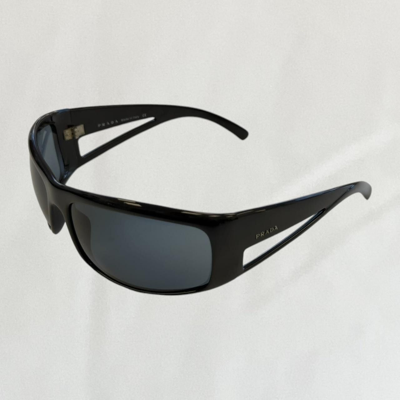 PRADA Sunglasses Flame 2004 Star Mask Fire Chrome Silver