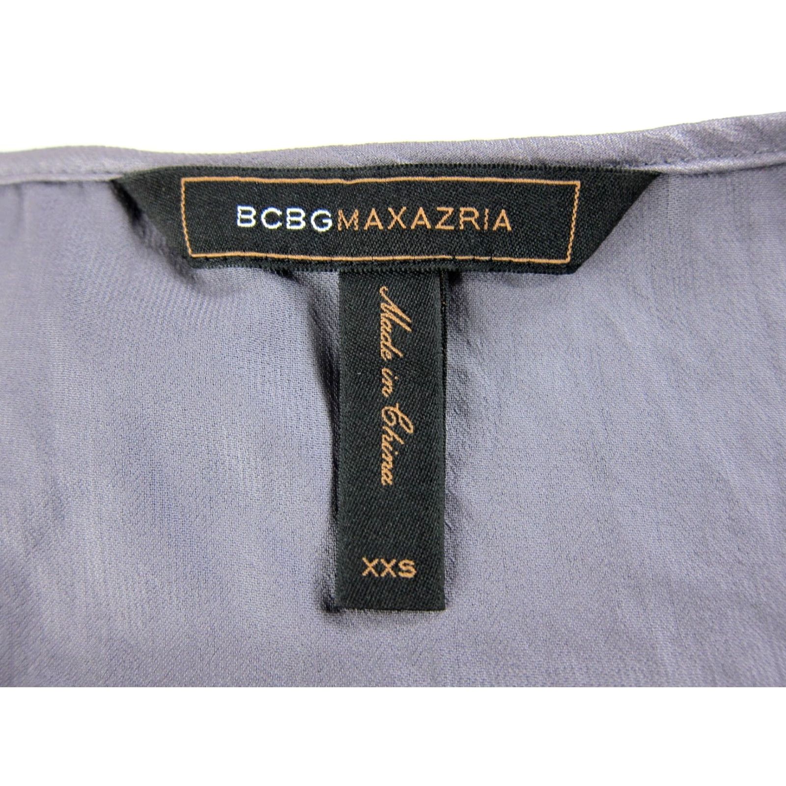 Bcbgmaxazria BCBGMAXAZRIA Grey One Shoulder Tiered Layered Sleeveless Top Blouse XXS Size S / US 4 / IT 40 - 3 Thumbnail