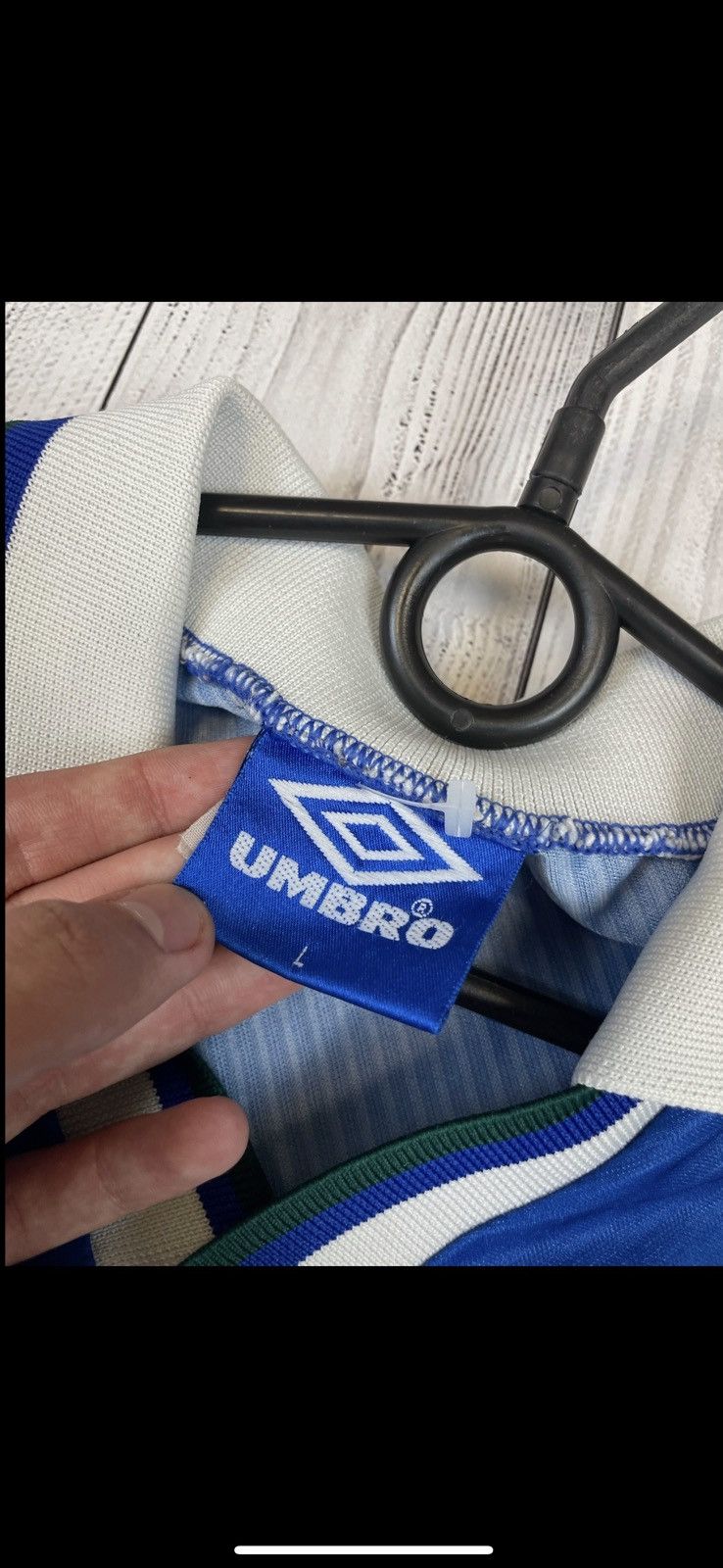Umbro Vintage umbro Brazil soccer jersey away 1994 blue rare L Size US L / EU 52-54 / 3 - 19 Thumbnail