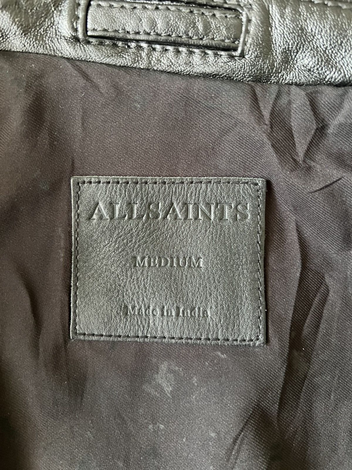 Allsaints ALLSAINTS BIKER MILO BLACK LEATHER JACKET Size US M / EU 48-50 / 2 - 13 Thumbnail