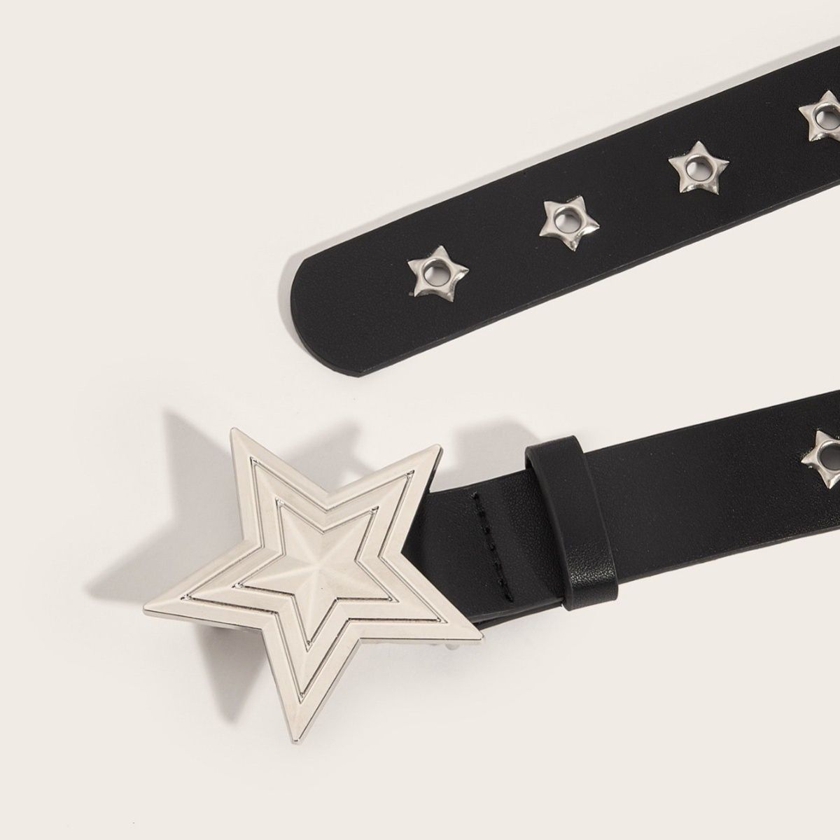 Designer Star Vintage Belt Riveted Belts Menswear Accessories Size ONE SIZE - 4 Thumbnail