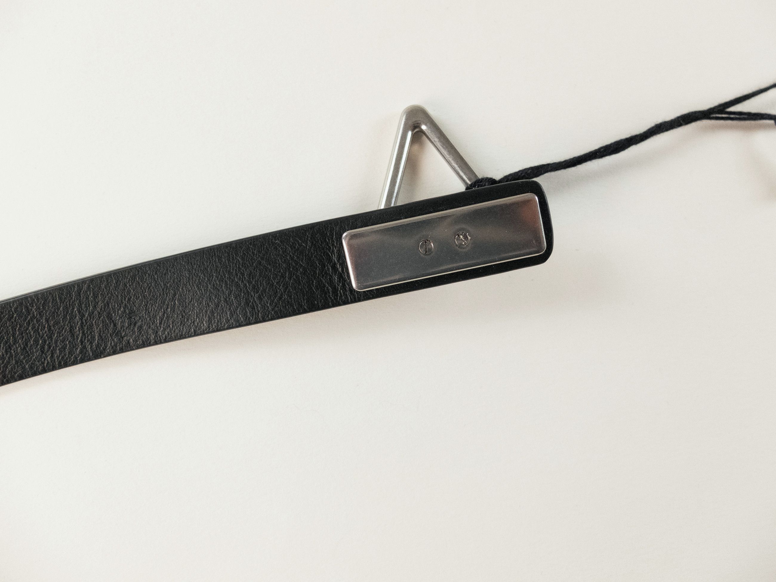 Bottega Veneta BOTTEGA VENETA Point Lock black triangle leather belt 85 Size ONE SIZE - 10 Thumbnail