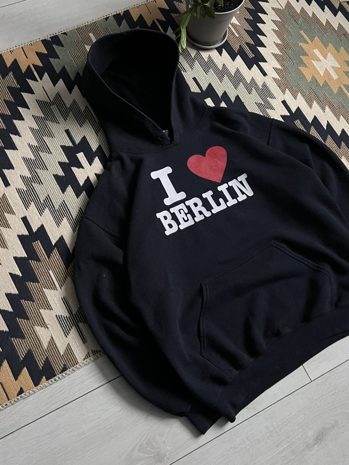 I Love NY × Vintage Vintage „I Love Berlin” Germany Hype Hoodie Size US M / EU 48-50 / 2 - 2 Thumbnail
