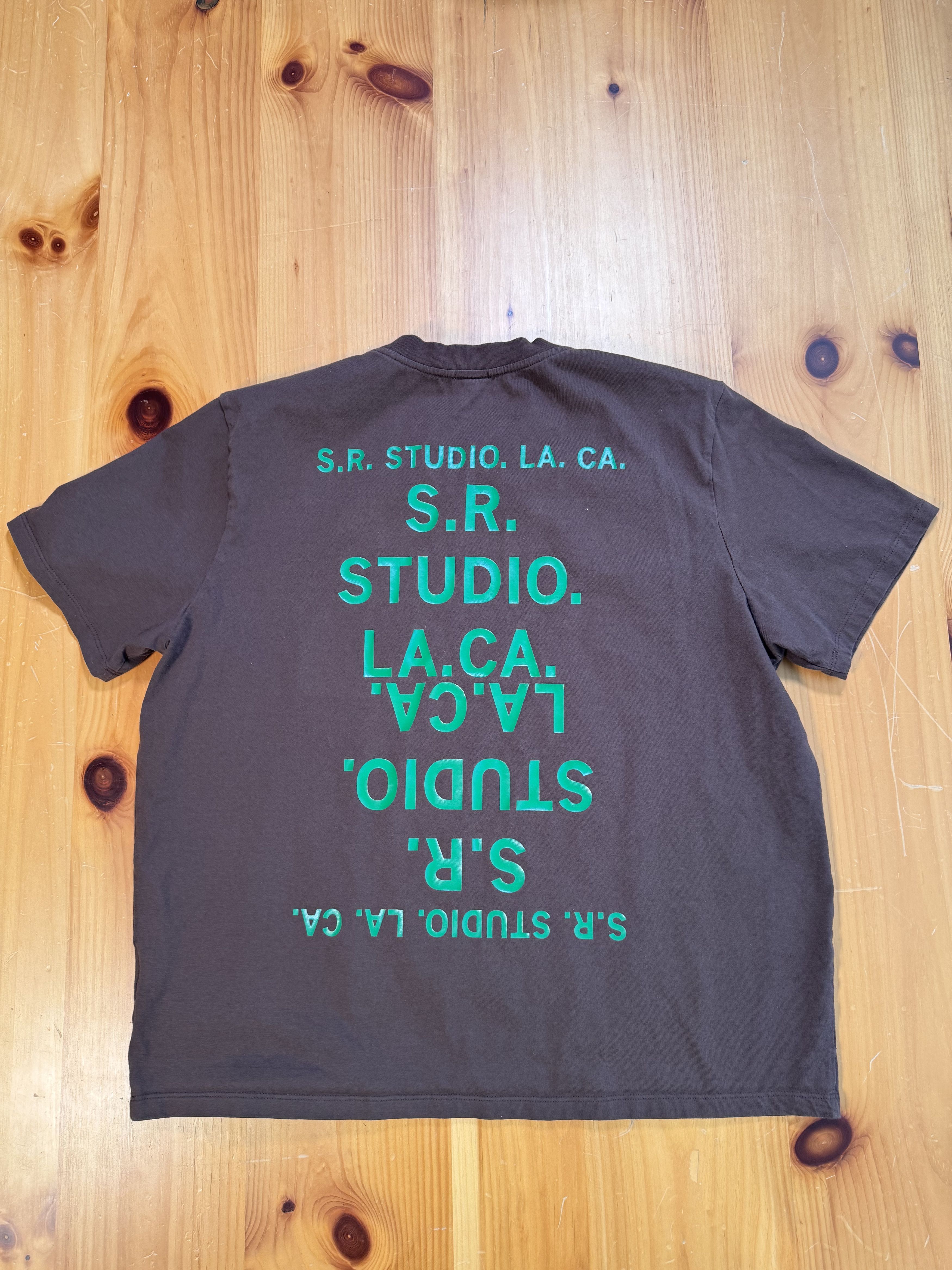 Sterling Ruby Sr Studio LA CA BASIC T-SHIRT WITH S.R.S. DOUBLE LOGO Size US XL / EU 56 / 4 - 7 Thumbnail
