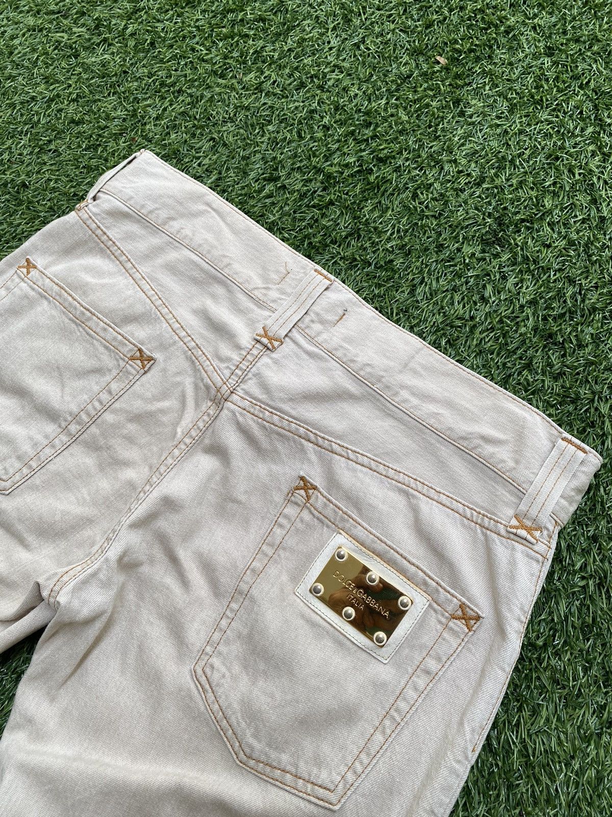 Dolce & Gabbana Vintage Dolce&Gabbana Cream Jeans Size US 36 / EU 52 - 6 Thumbnail