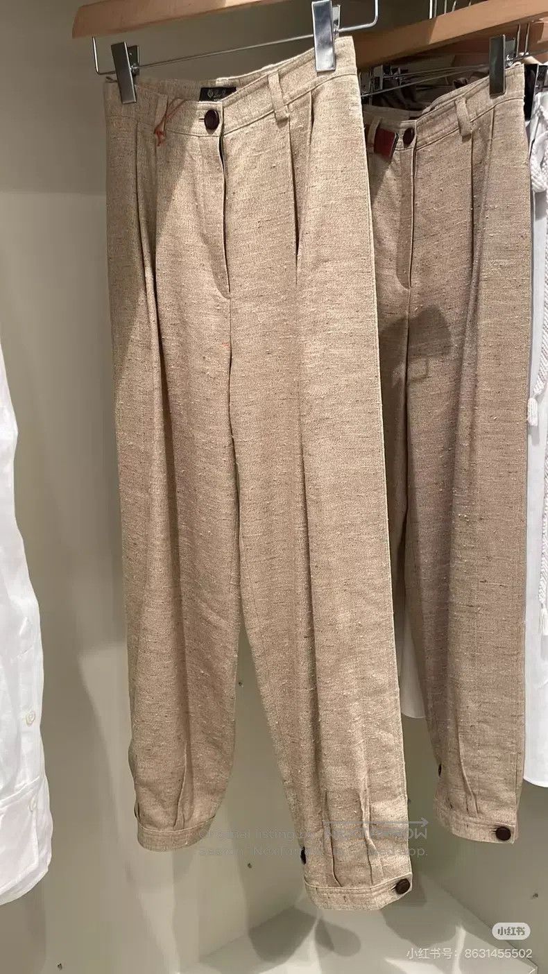 Loro Piana Loro Piana Linen Silk Tapered Pants Size 25" / US 0 / IT 36 - 7 Thumbnail